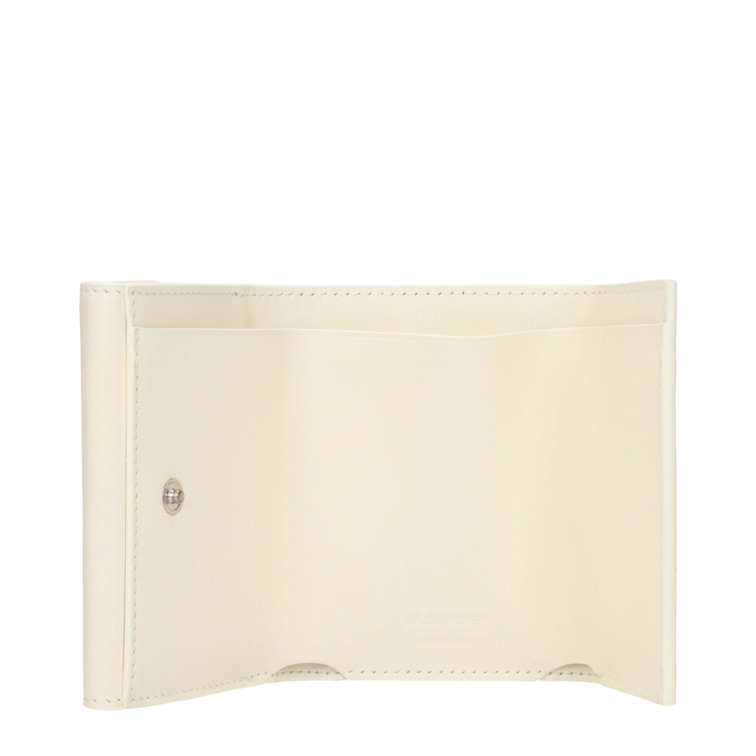 Jil Sander White Leather Wallet Jil Sander