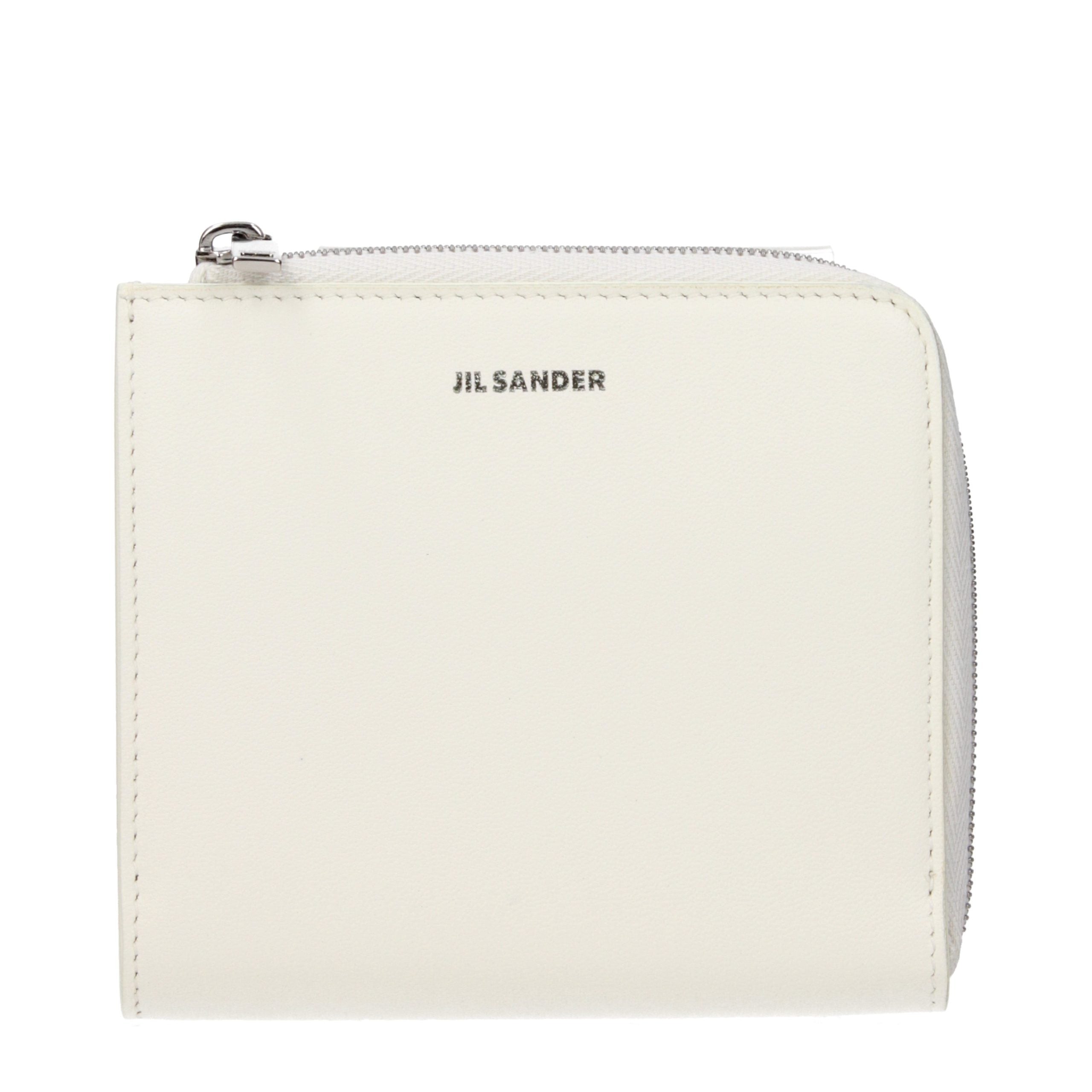 Jil Sander White Leather Wallet Jil Sander