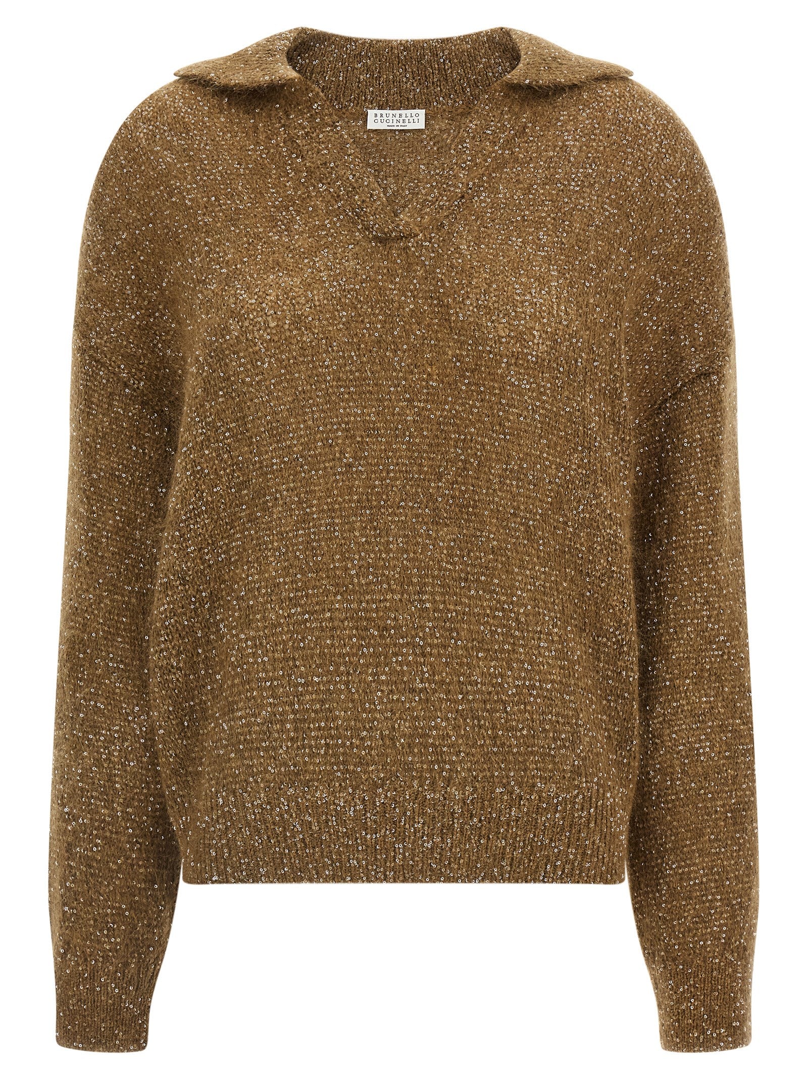 Brunello Cucinelli Brown Polyamide Polo Shirt Brunello Cucinelli