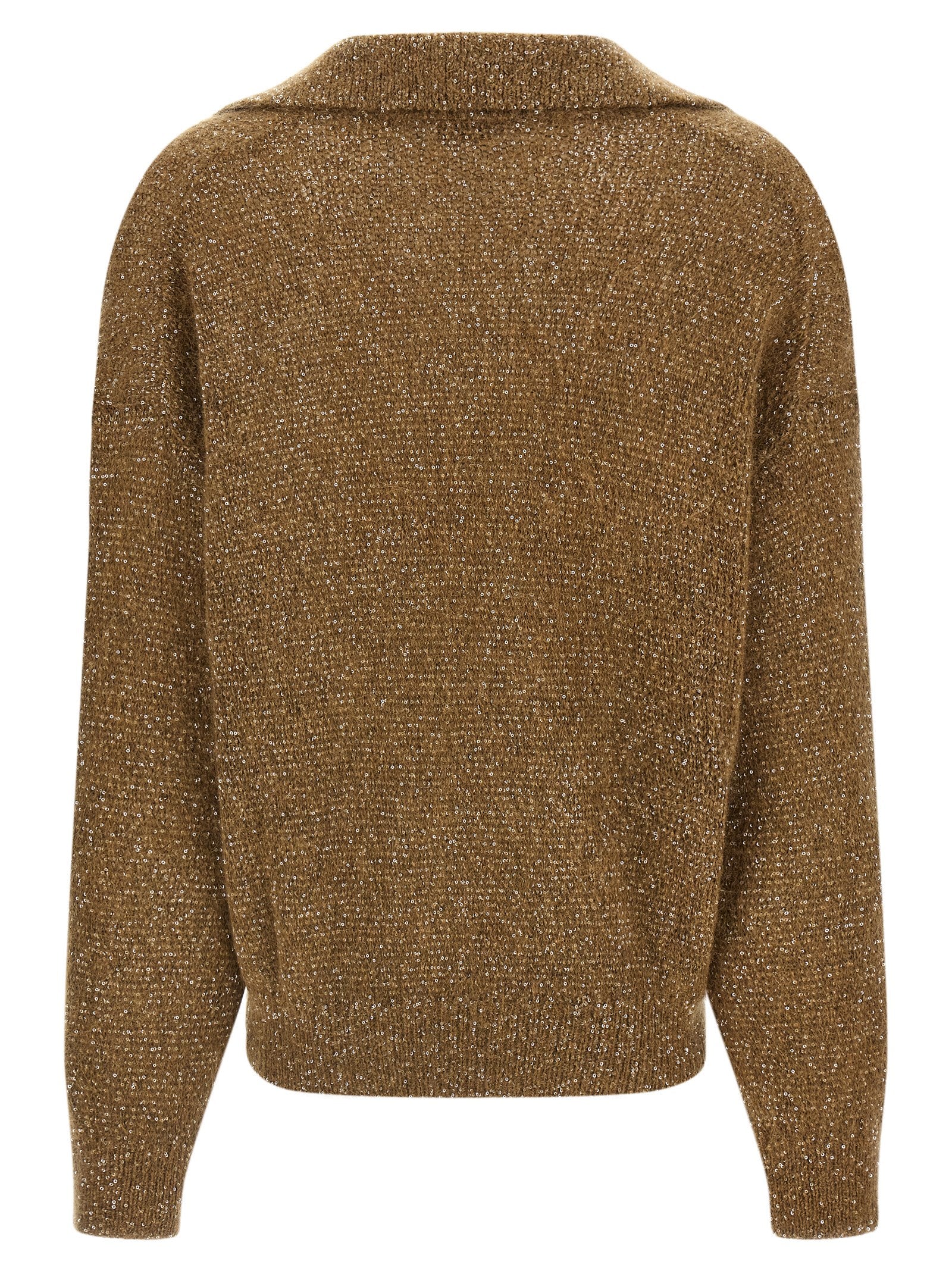 Brunello Cucinelli Brown Polyamide Polo Shirt Brunello Cucinelli
