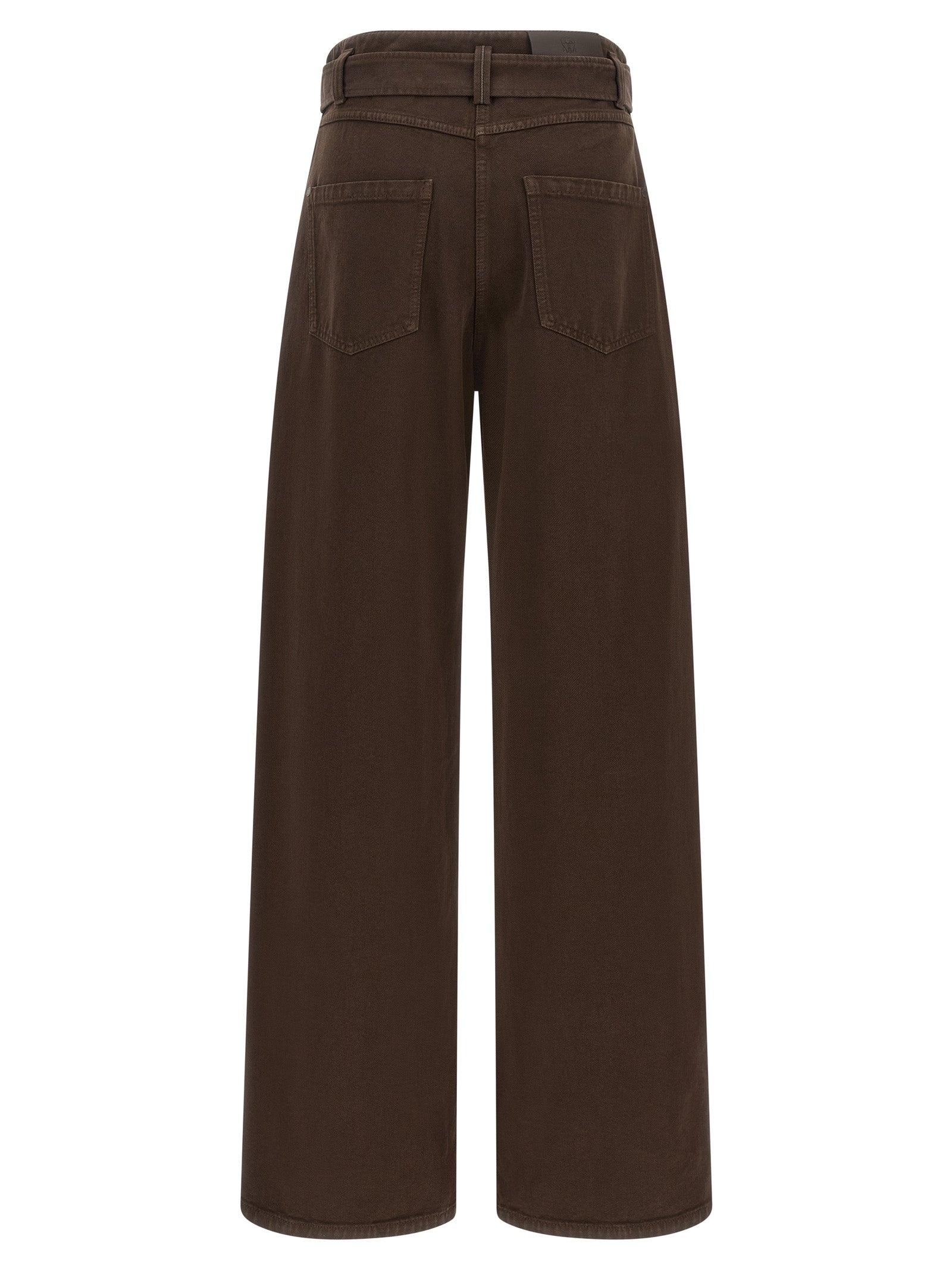 Brunello Cucinelli Brown Cotton Jeans Denim Brunello Cucinelli