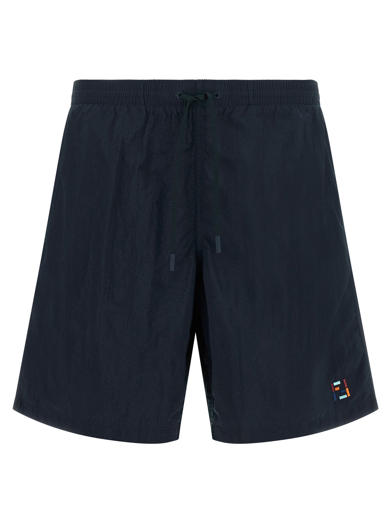 Fendi Blue Polyamide Swim Shorts Fendi