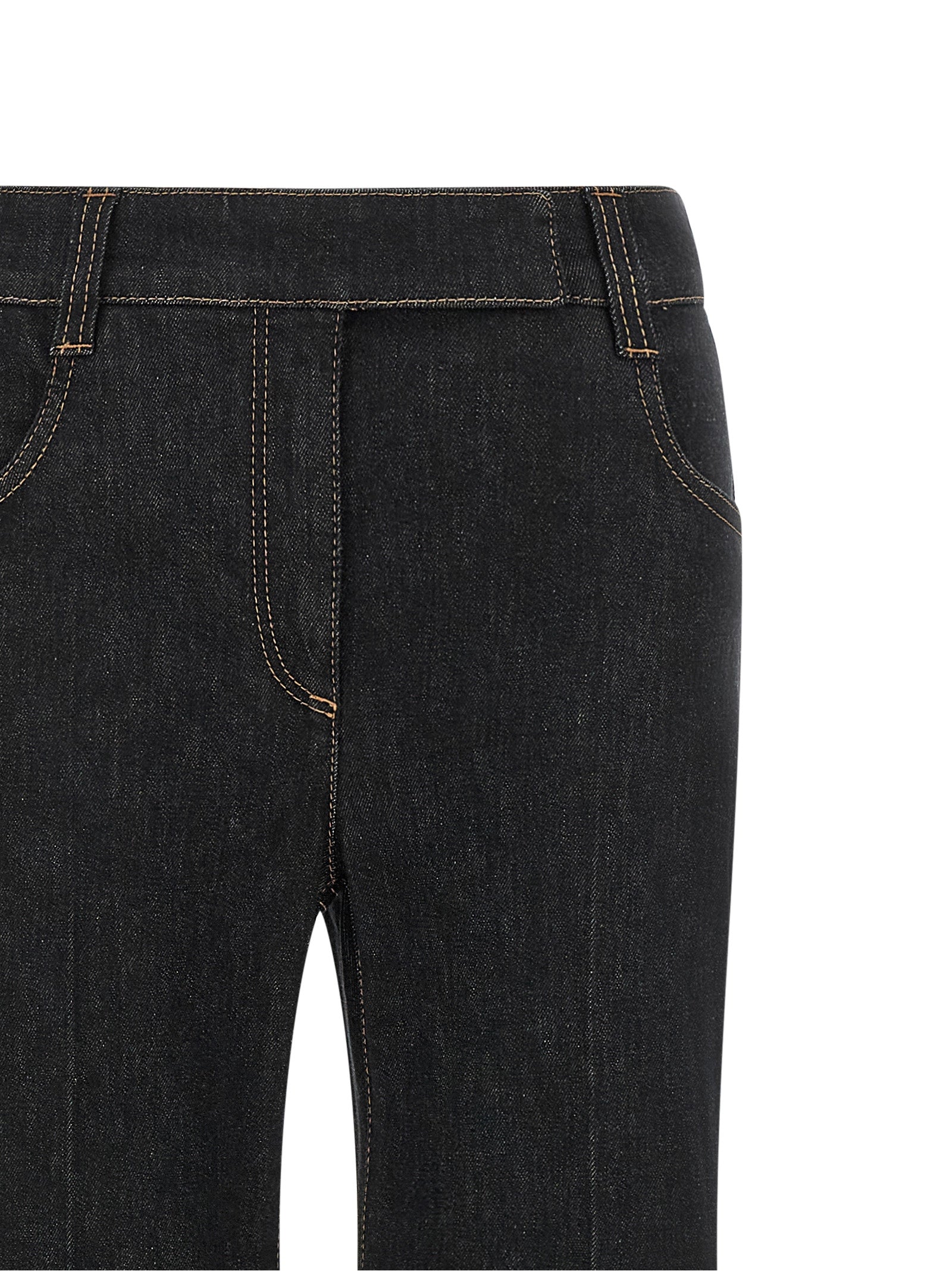 Brunello Cucinelli Blue Cotton Flared Jeans Brunello Cucinelli