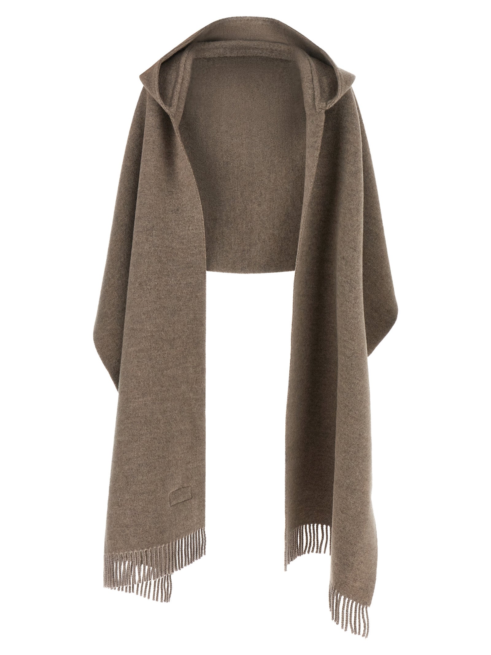 Brunello Cucinelli Brown Wool Scarf Brunello Cucinelli