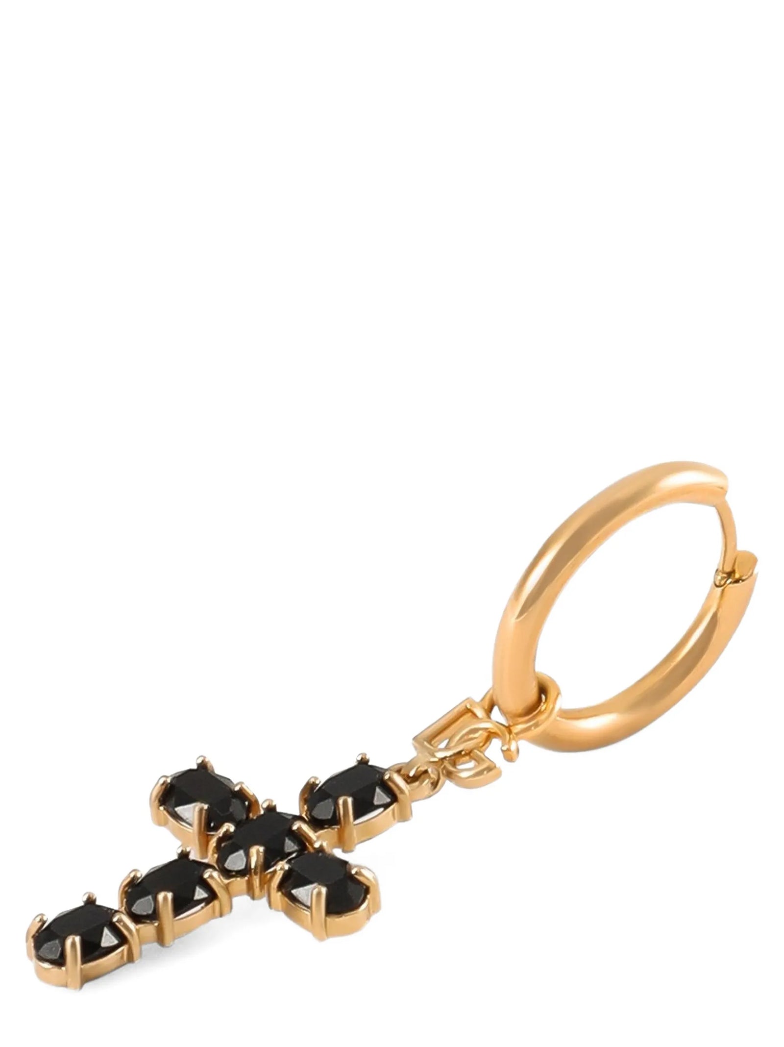 Dolce & Gabbana Black Brass Earrings Dolce & Gabbana