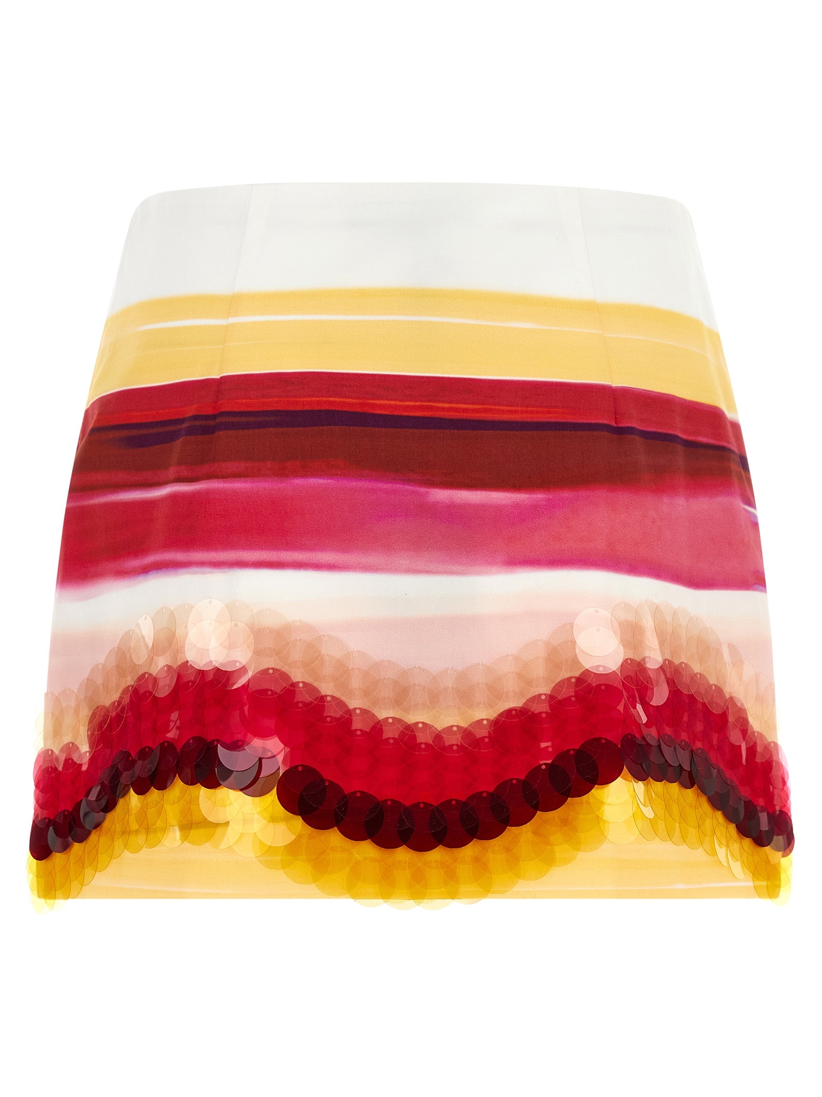 Fendi Multicolor Cotton Long Skirt Fendi