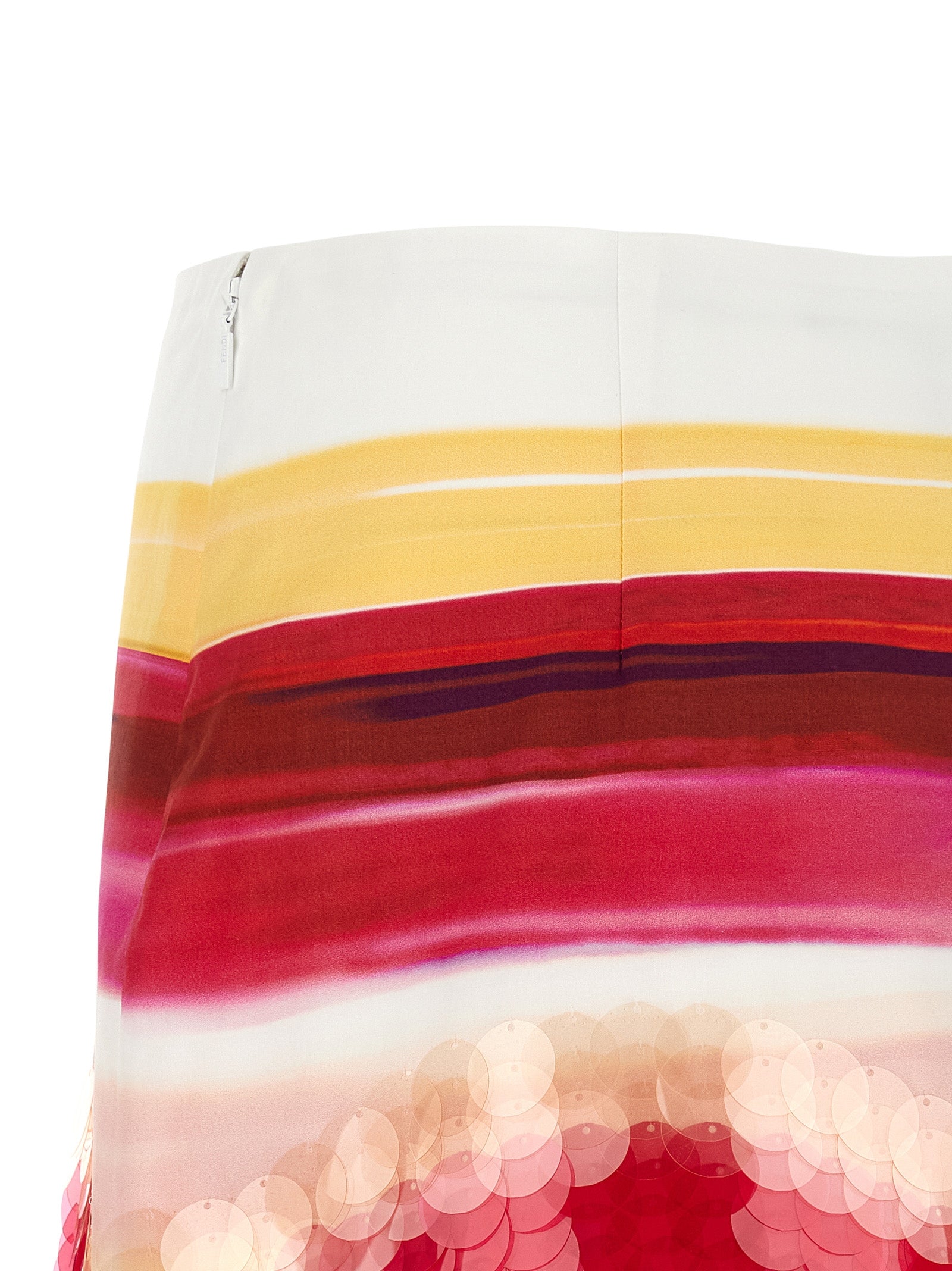 Fendi Multicolor Cotton Long Skirt Fendi