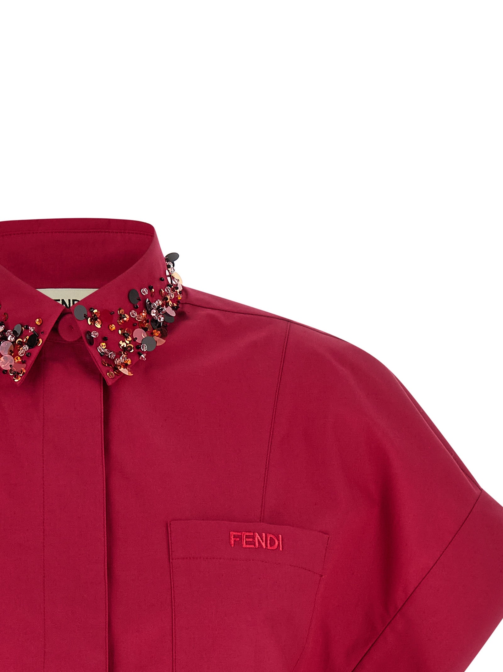 Fendi Multicolor Cotton Blouse Fendi