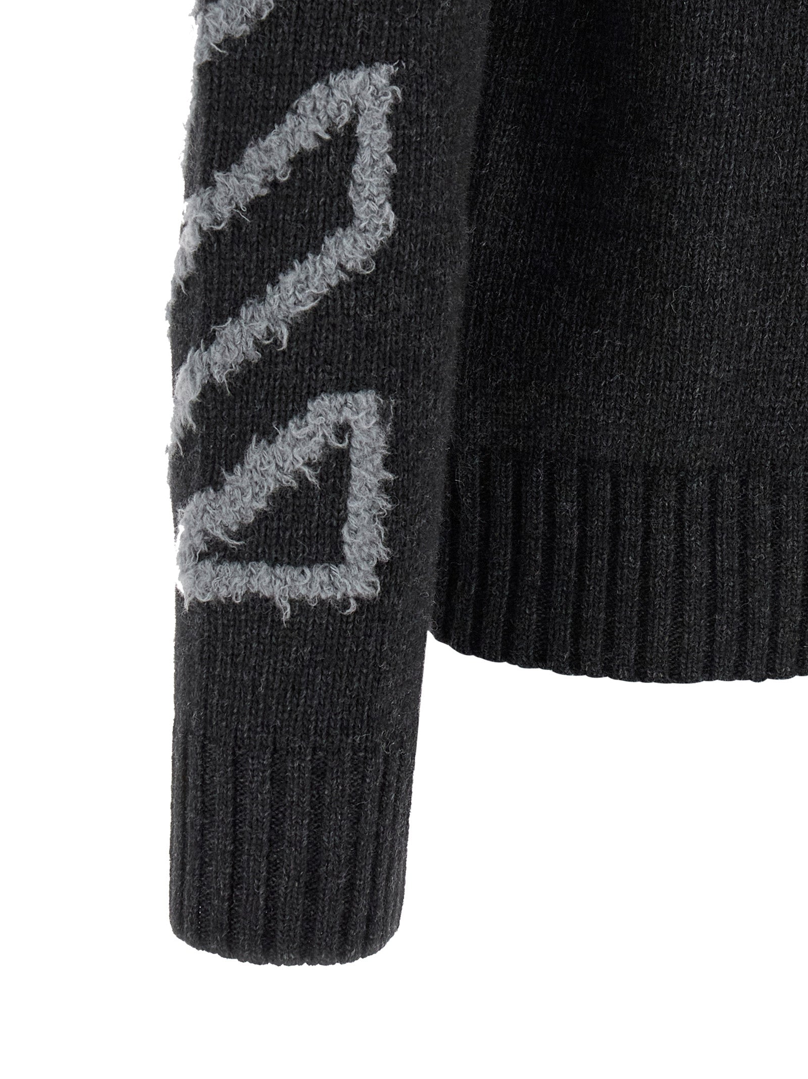 Off-White Gray Wool Cardigan Off-White