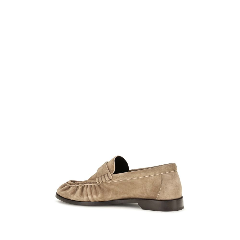 Saint Laurent Beige Calf Leather Bos Taurus Slip-On Loafers Saint Laurent