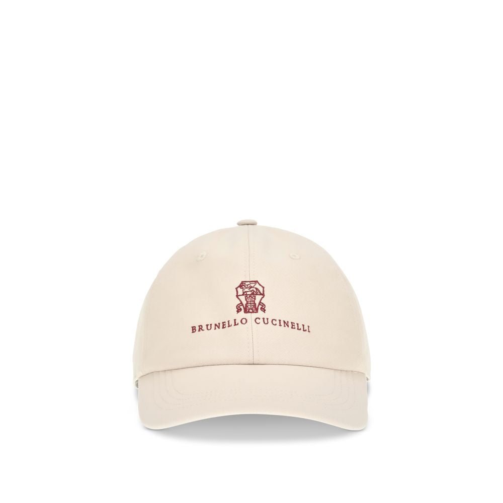 Brunello Cucinelli Beige Cotton Cap (Baseball Hat) Brunello Cucinelli