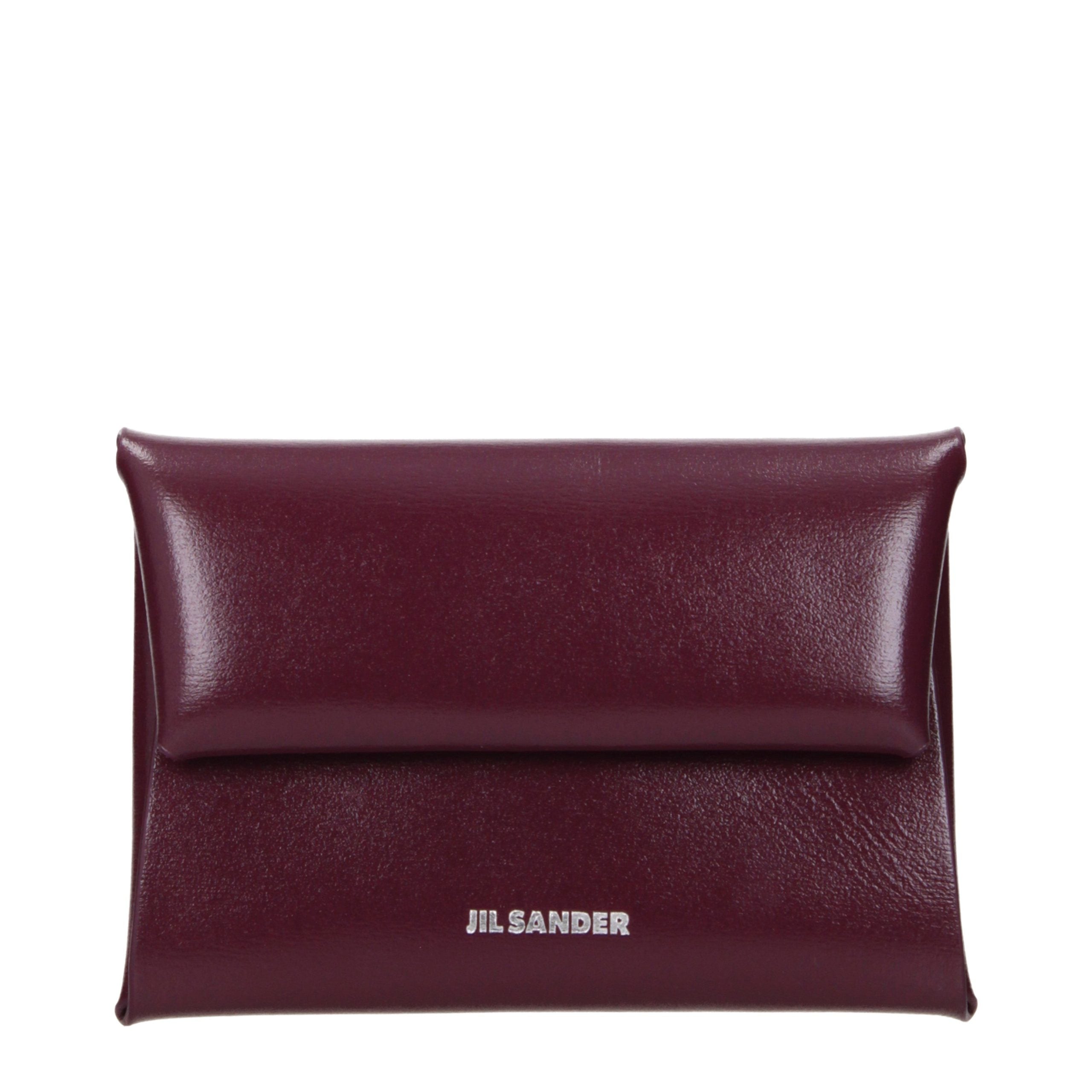 Jil Sander Red Leather Wallet Jil Sander