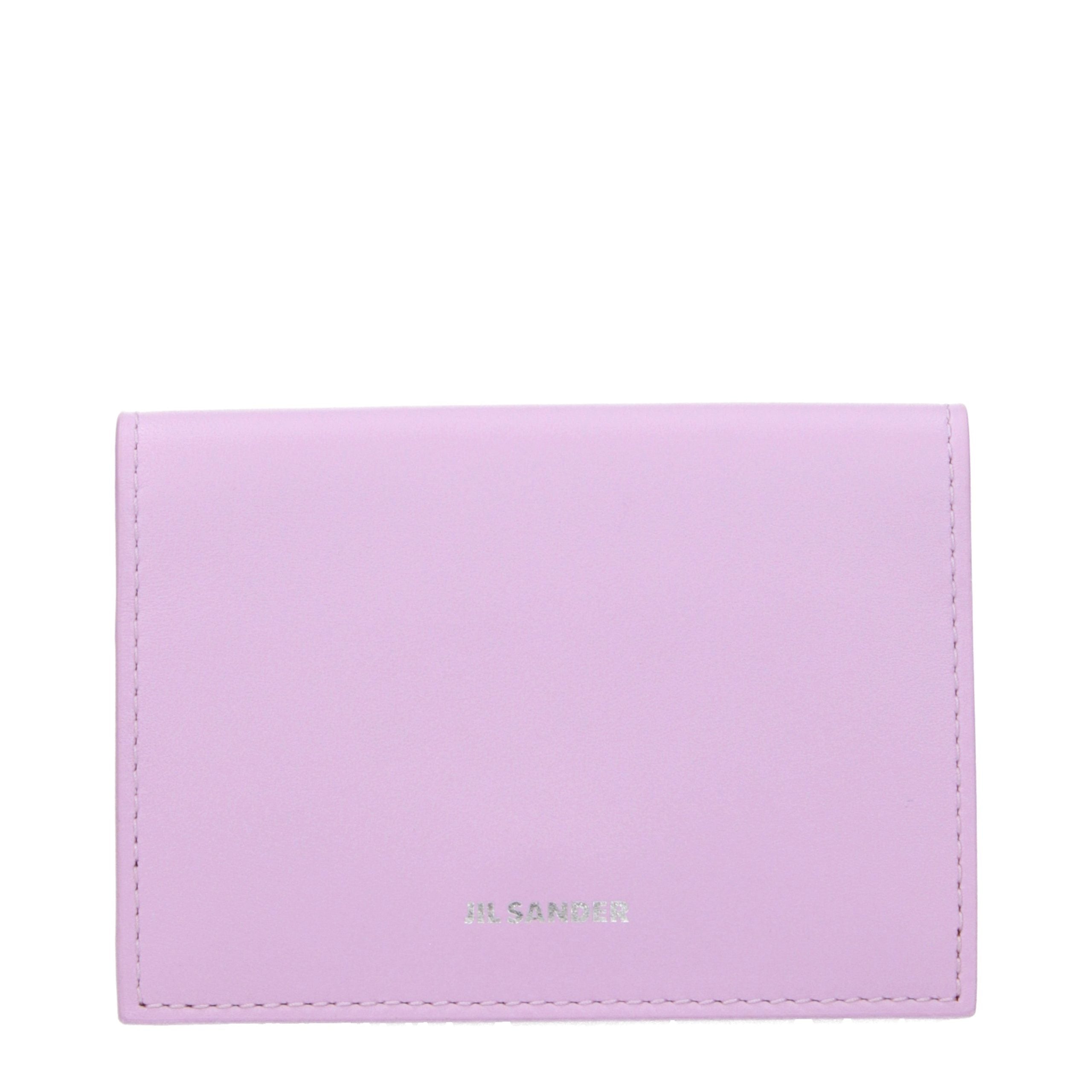 Jil Sander Pink Leather Cardholder Jil Sander