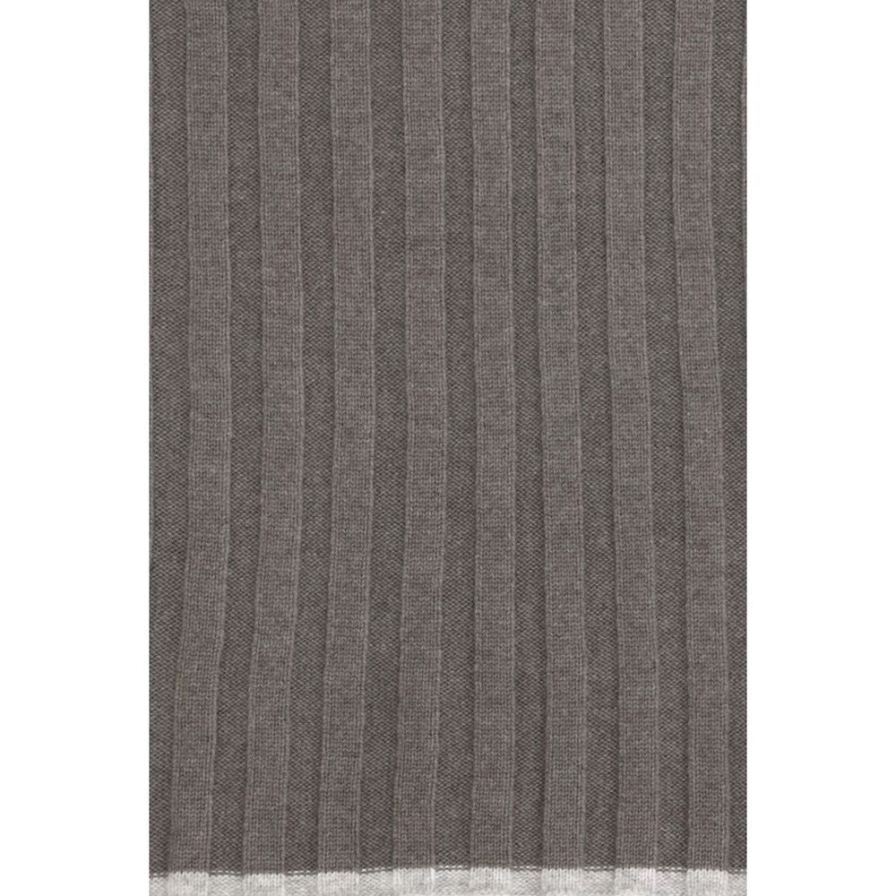 Brunello Cucinelli Brown Cashmere Scarf Brunello Cucinelli