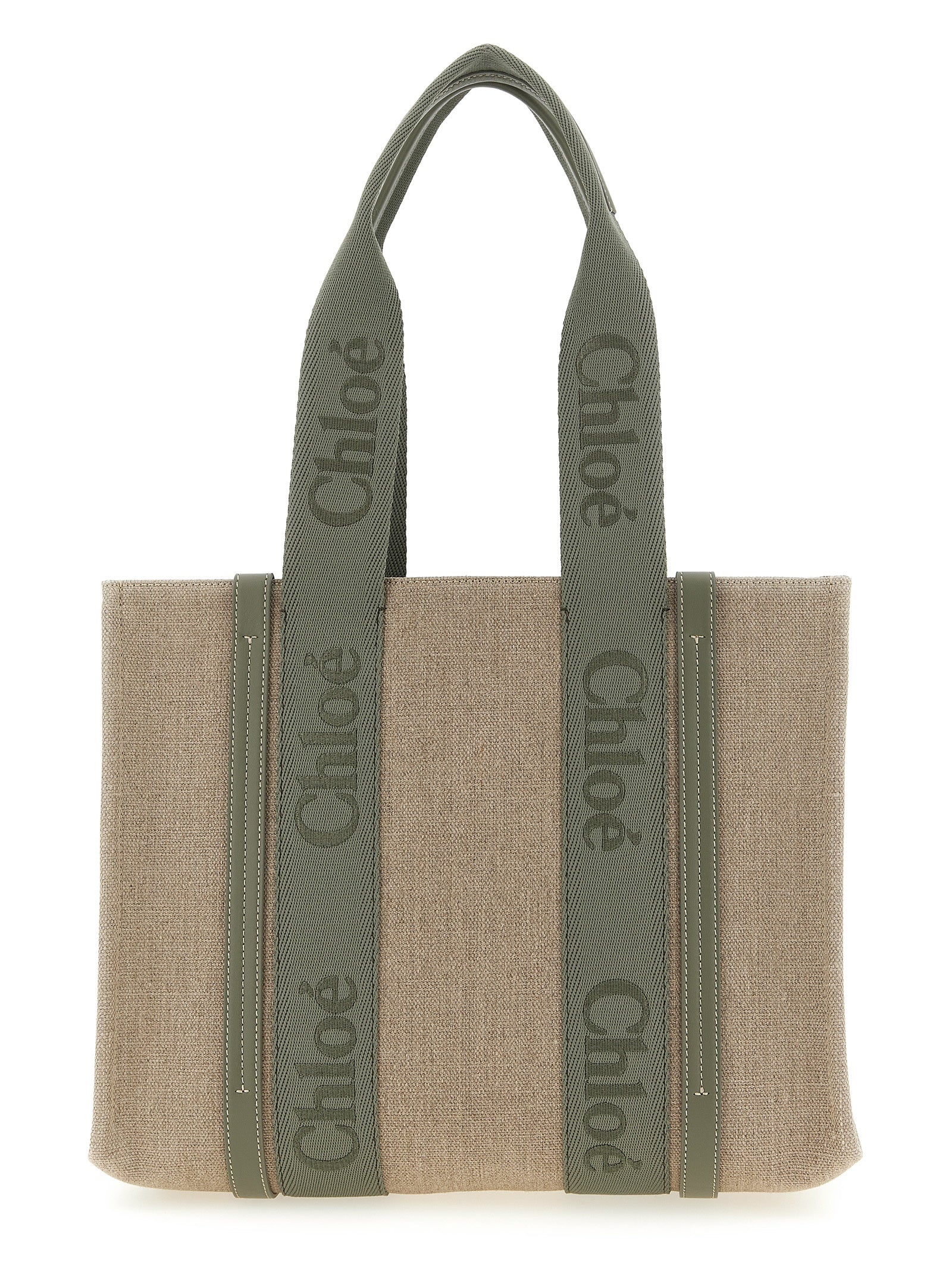 Chloé Bicolor Linen Tote Bag Chloé