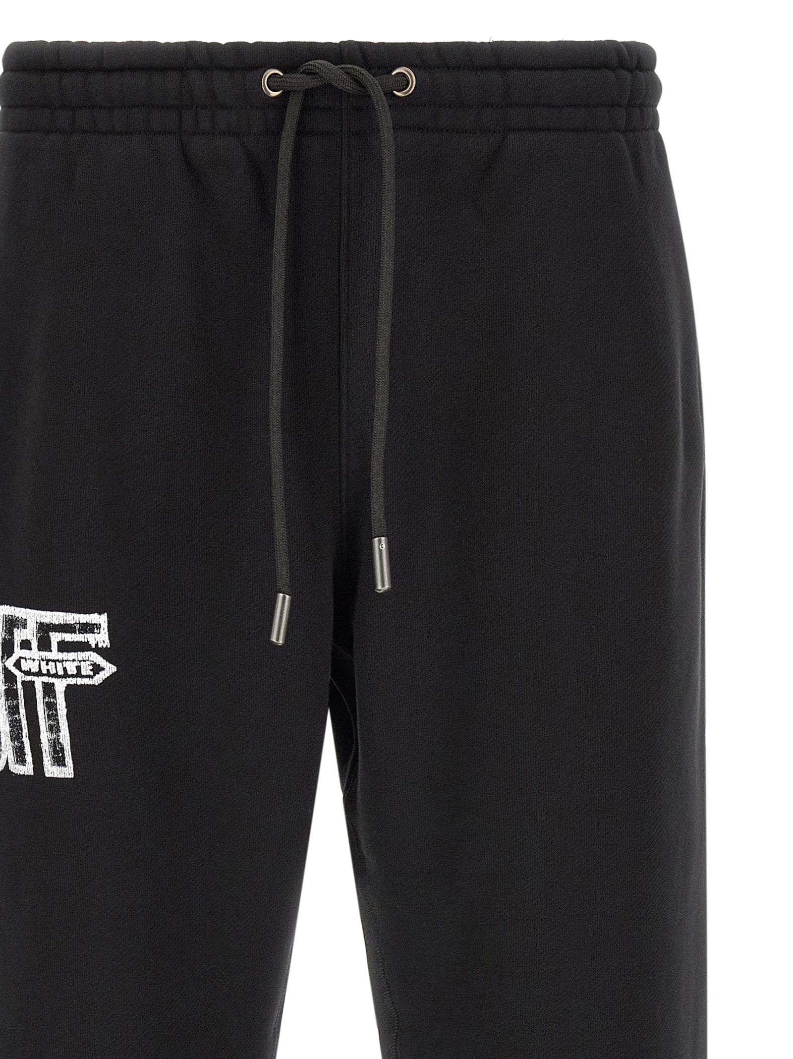 Off-White Black Cotton Joggers (Workout Pants) Off-White