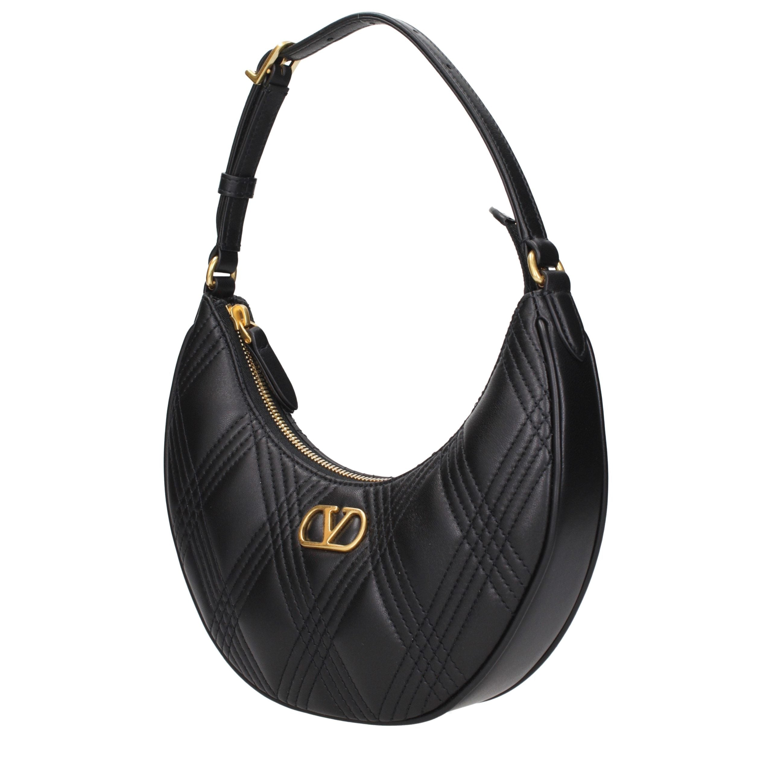 Valentino Garavani Black Leather Shoulder Bag Valentino Garavani