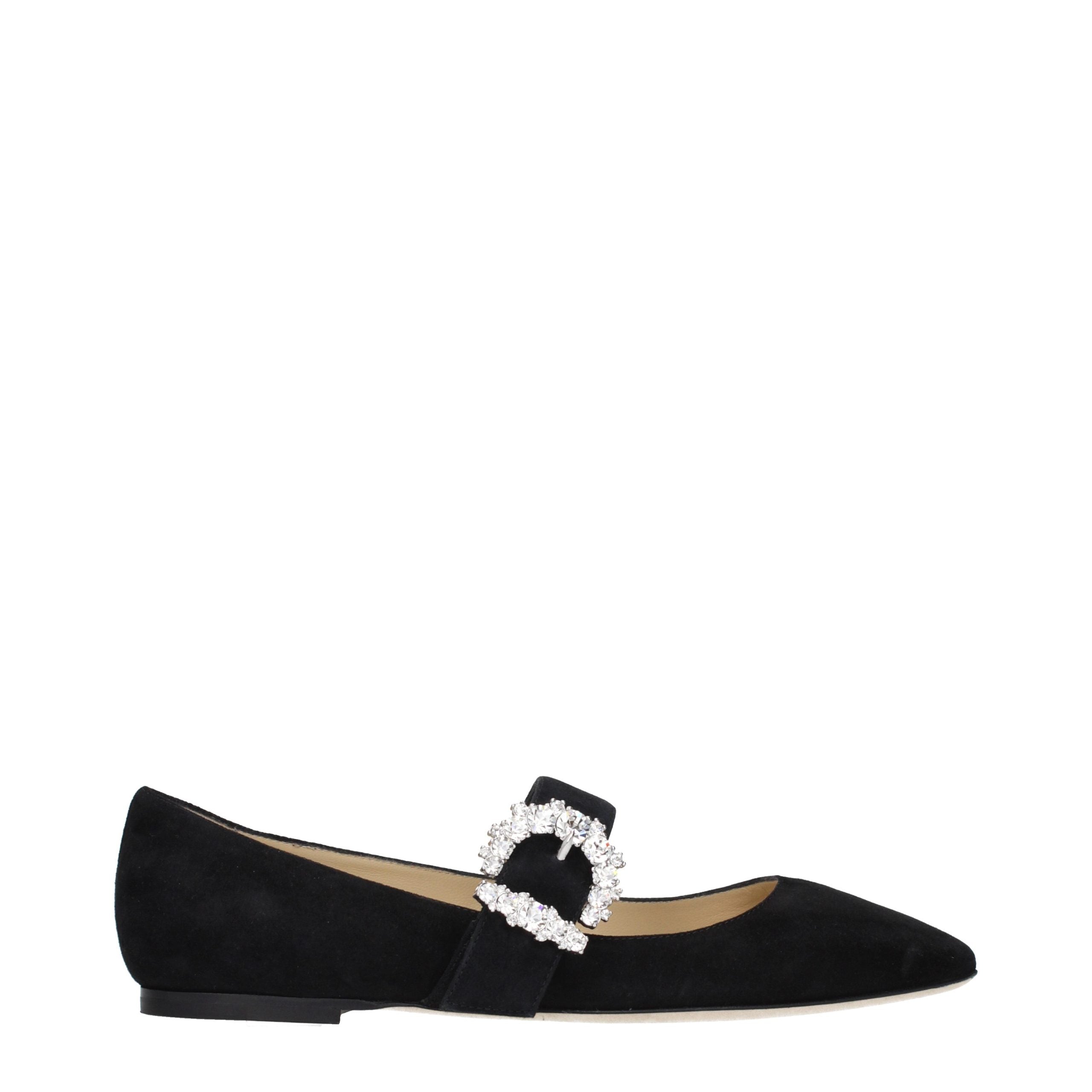 Jimmy Choo Black Leather Ballet Flats Jimmy Choo