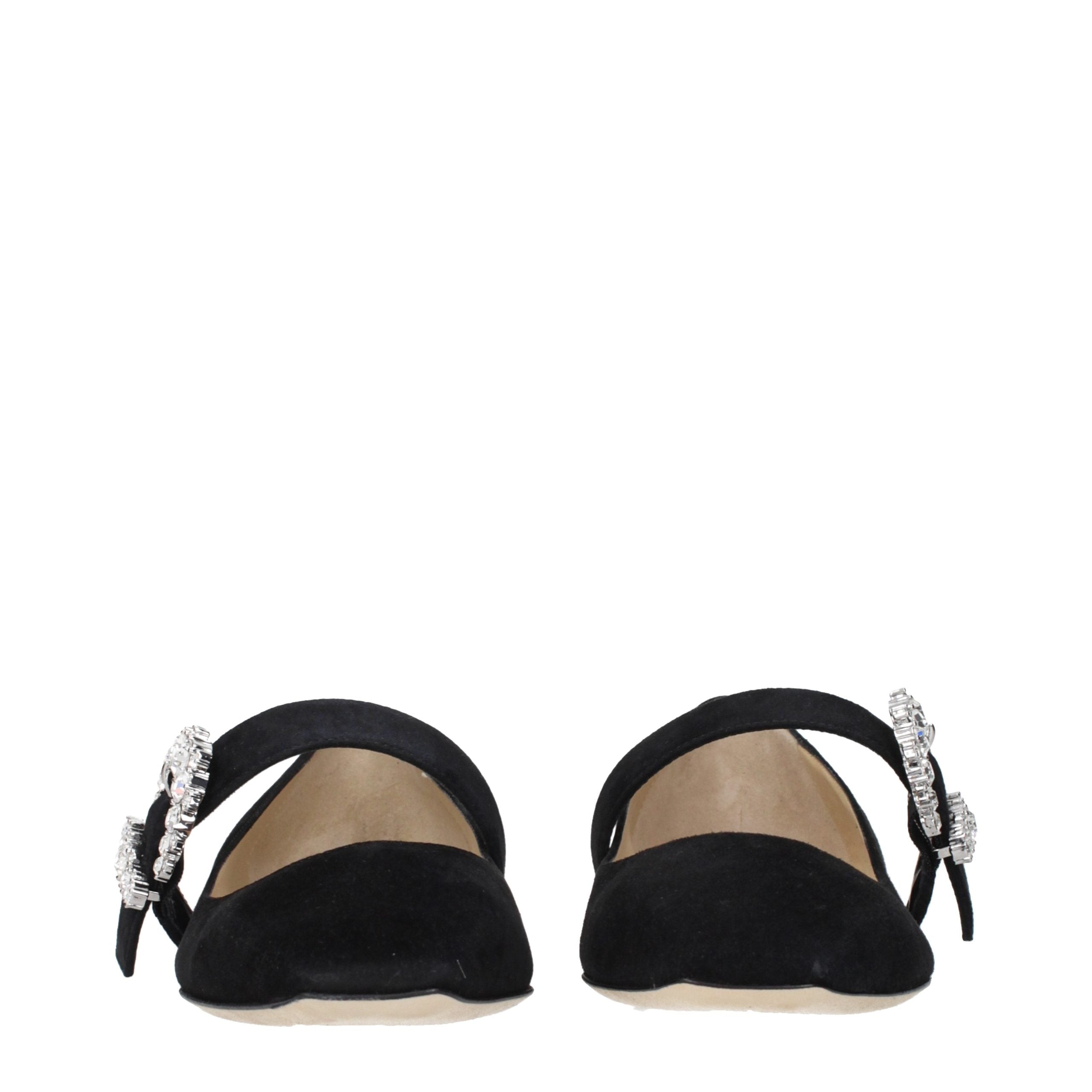 Jimmy Choo Black Leather Ballet Flats Jimmy Choo