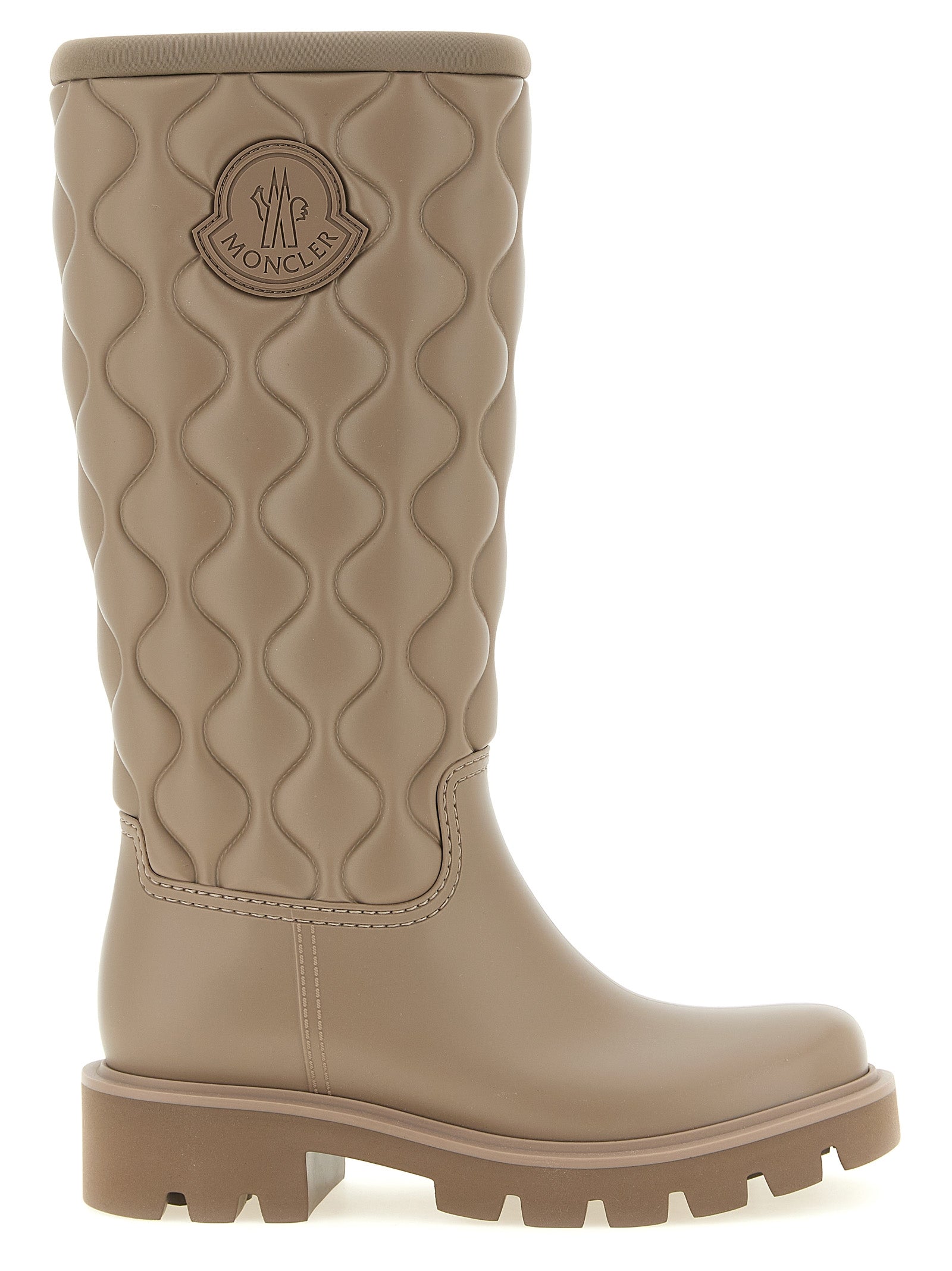 Moncler Beige Pvc Over The Knee Moncler