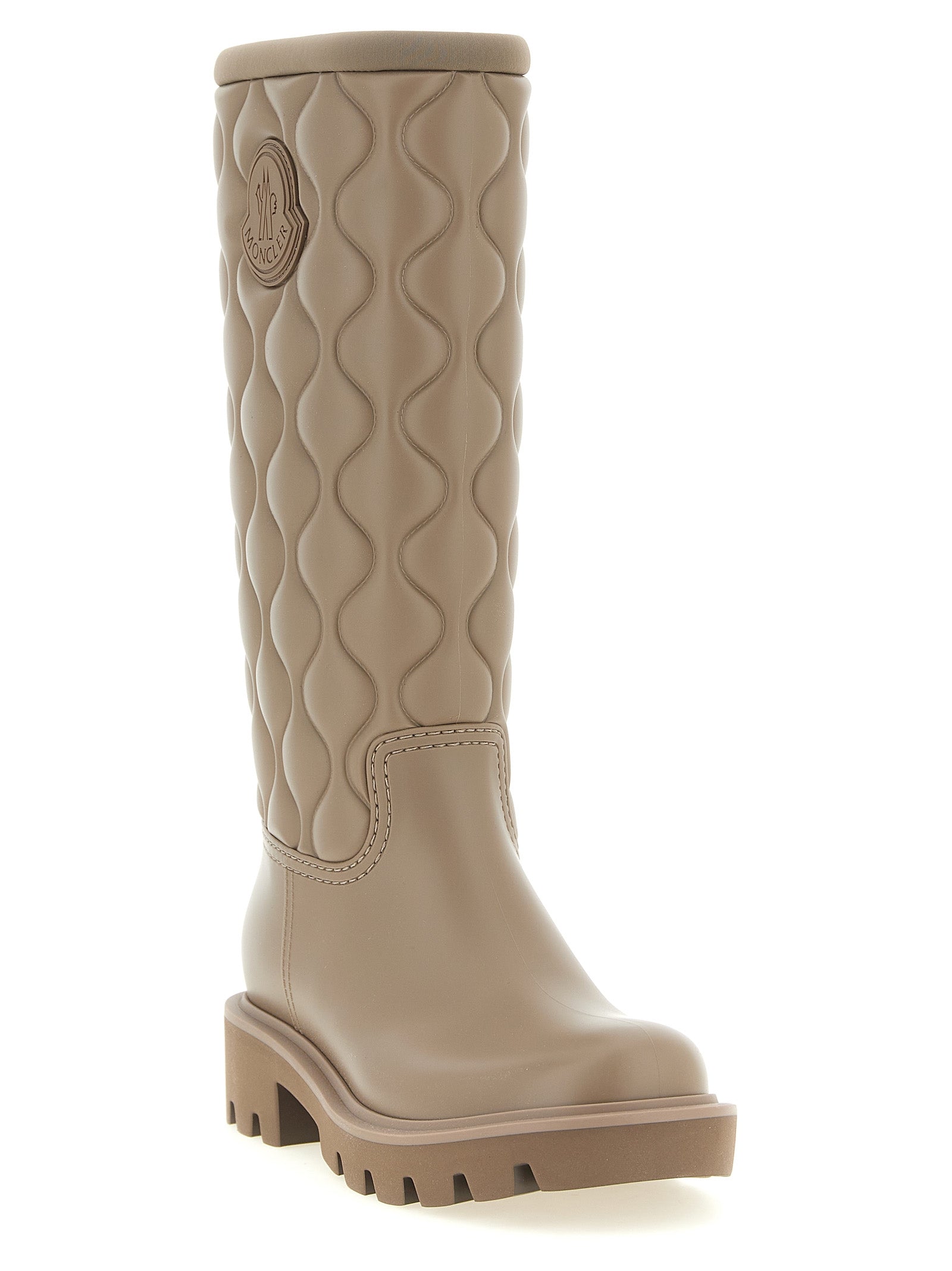 Moncler Beige Pvc Over The Knee Moncler