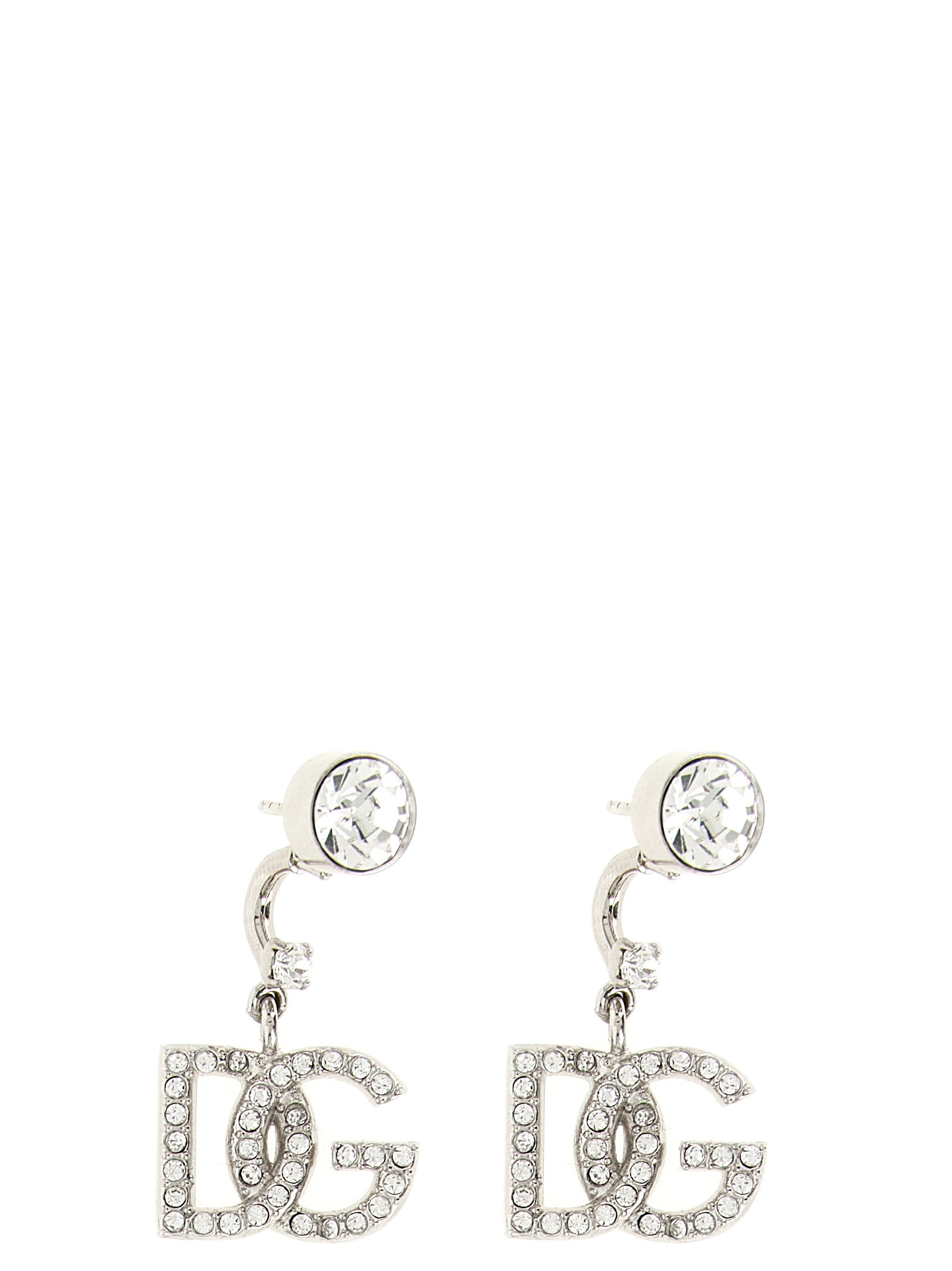 Dolce & Gabbana Silver Brass Earrings Dolce & Gabbana
