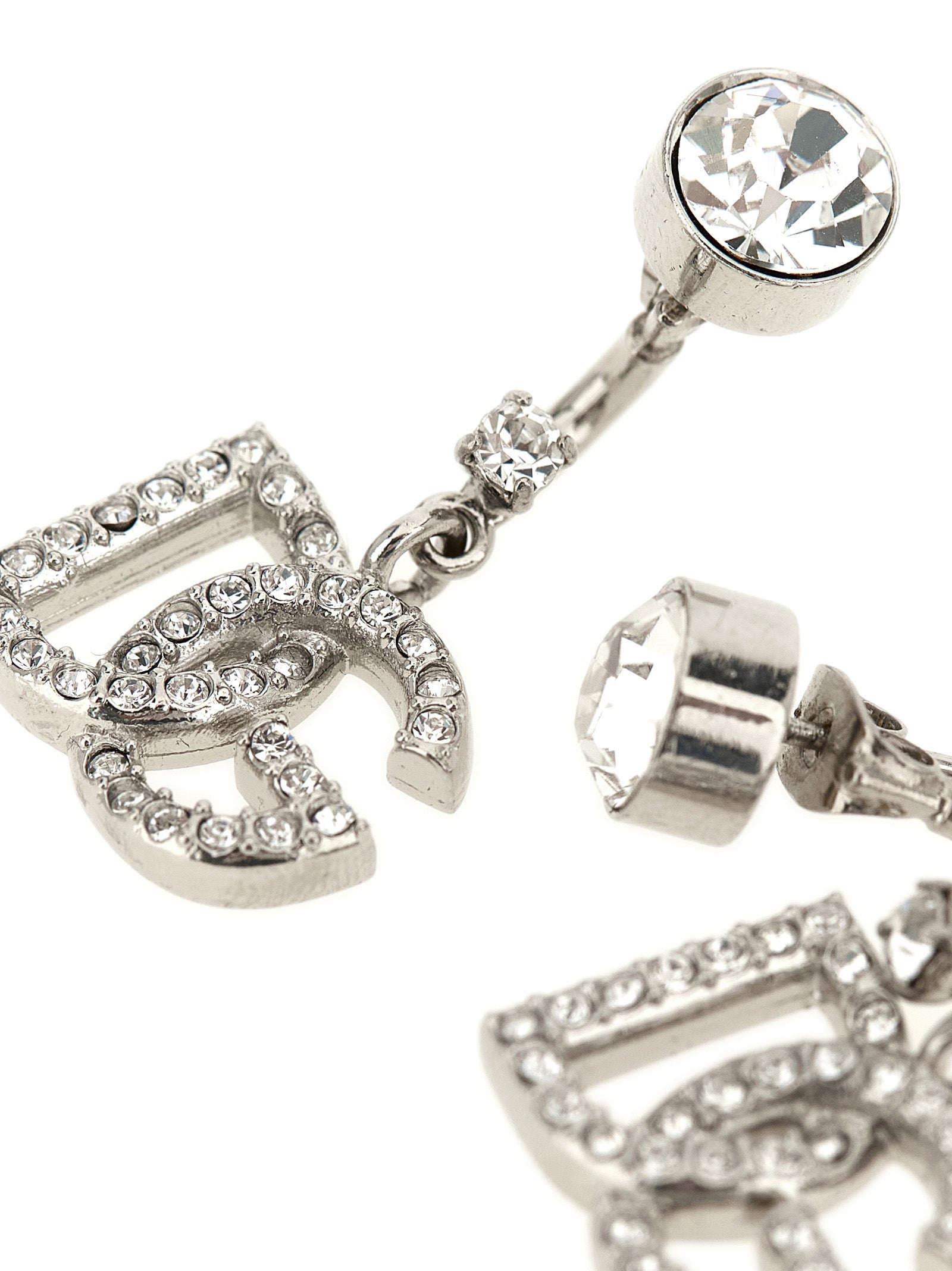 Dolce & Gabbana Silver Brass Earrings Dolce & Gabbana