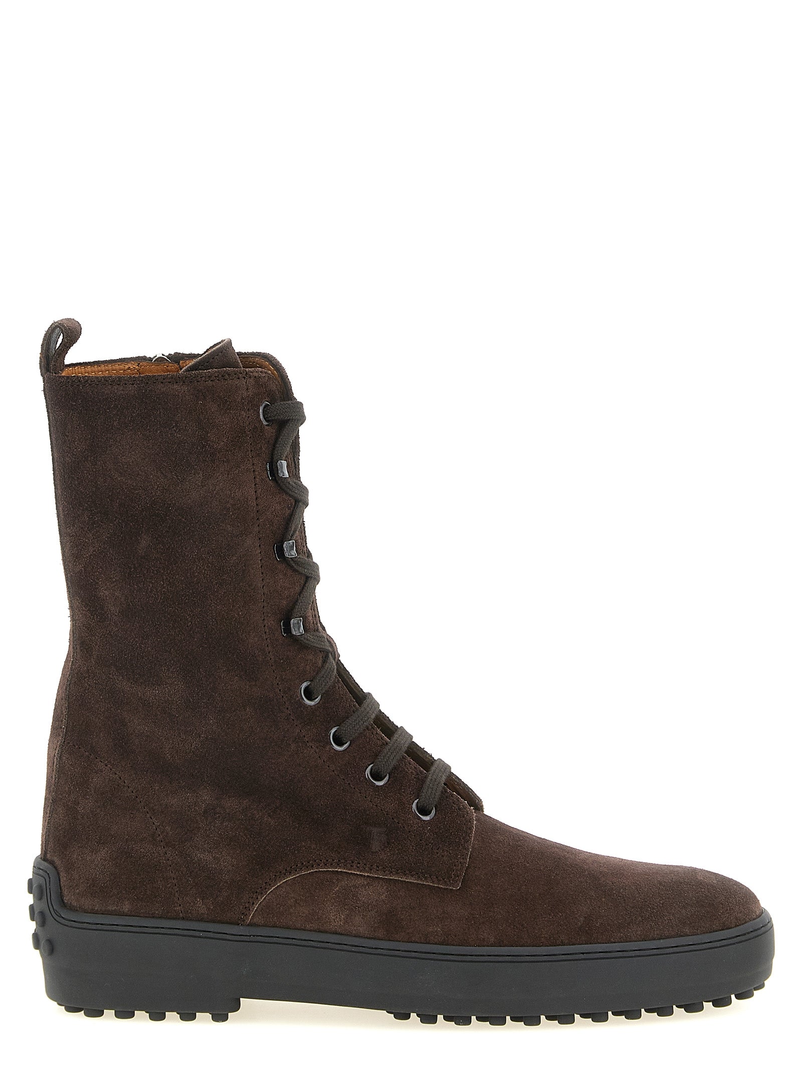 Tod's Brown Calfskin Ankle Boots Tod's