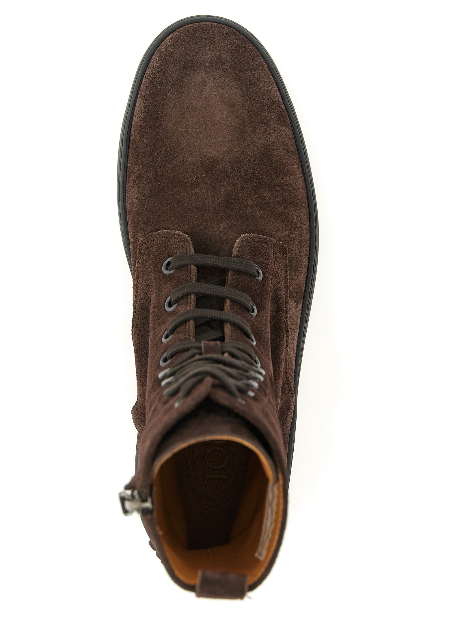 Tod's Brown Calfskin Ankle Boots Tod's