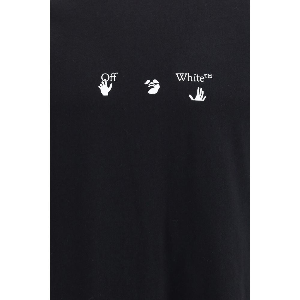 Off-White Black Cotton T-Shirt Off-White