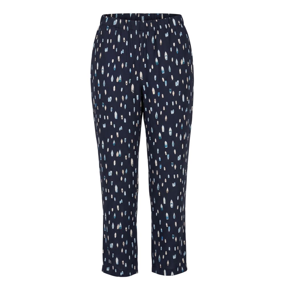 Trussardi Blue Cotton Women Pants Trussardi