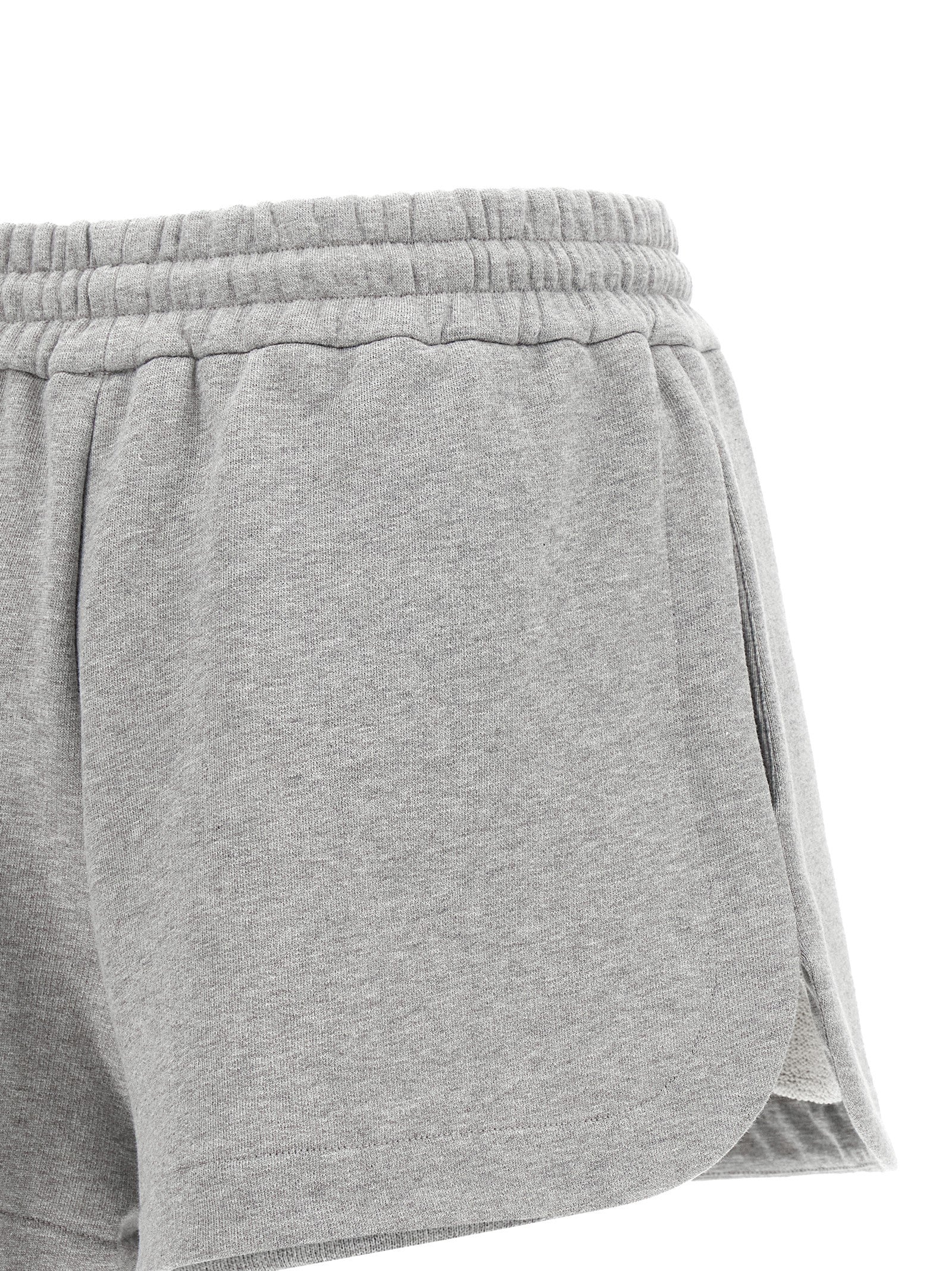 Fendi Gray Cotton Bermuda Shorts Fendi