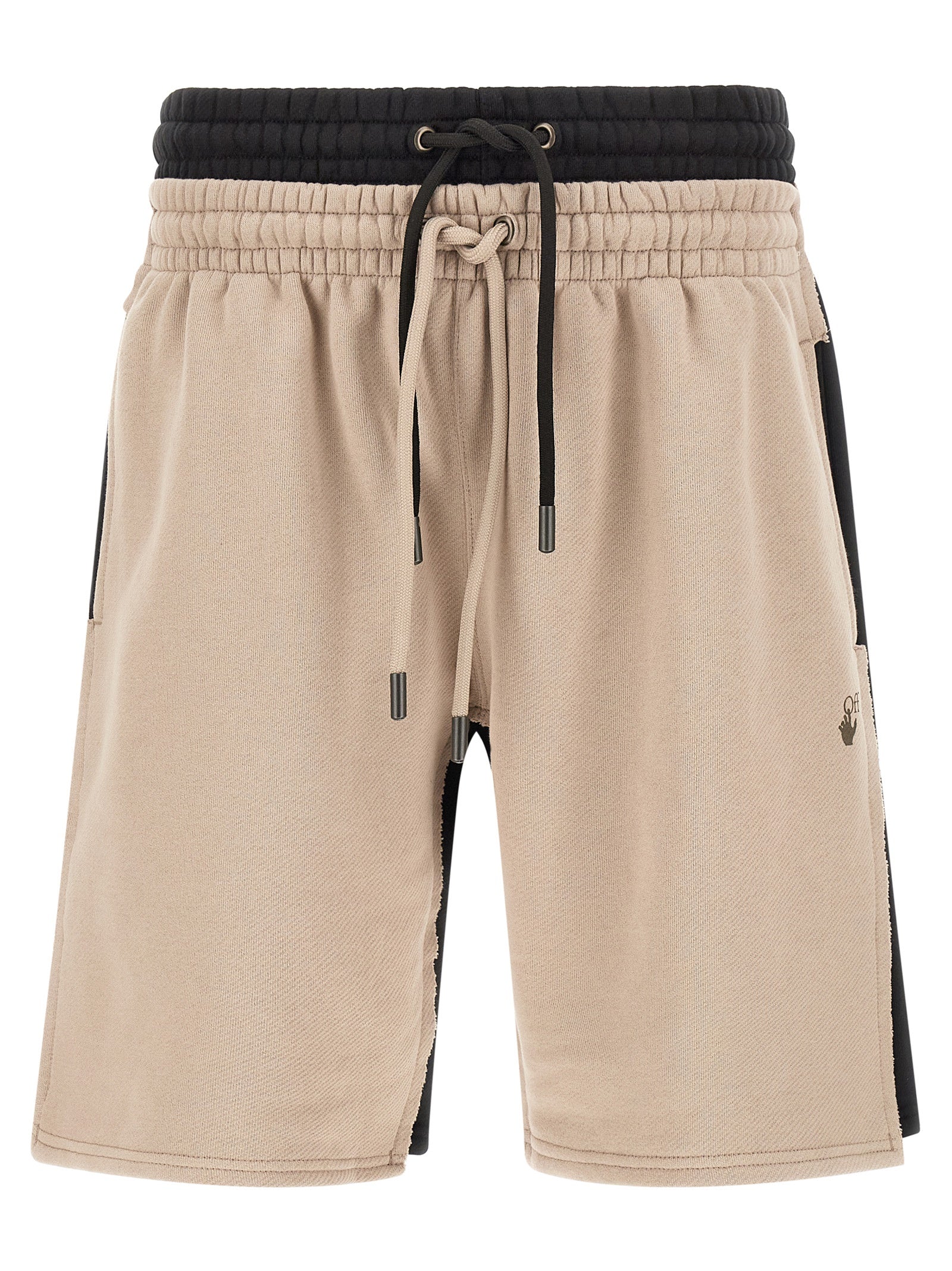 Off-White Multicolor Cotton Bermuda Shorts Off-White