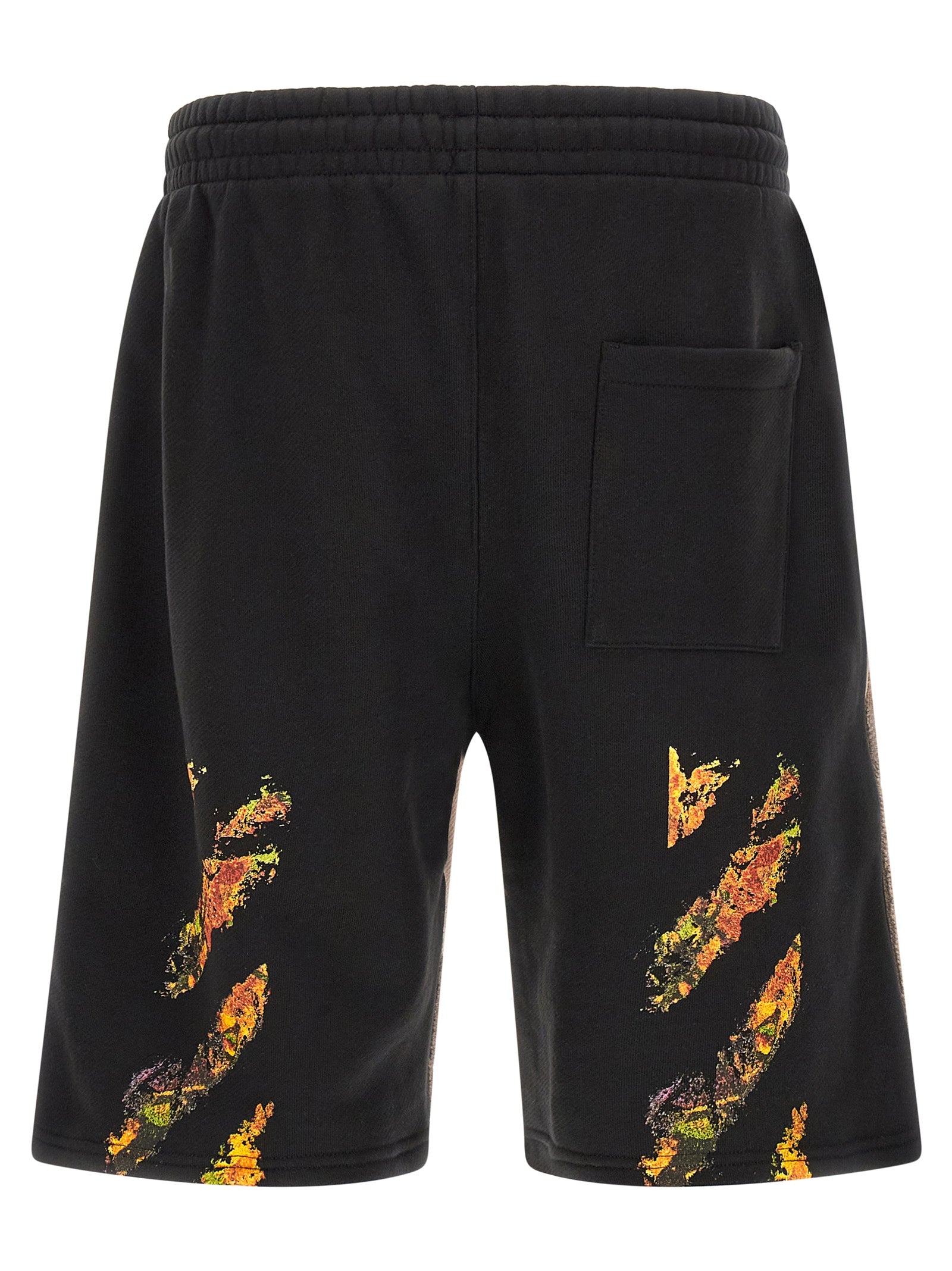 Off-White Multicolor Cotton Bermuda Shorts Off-White