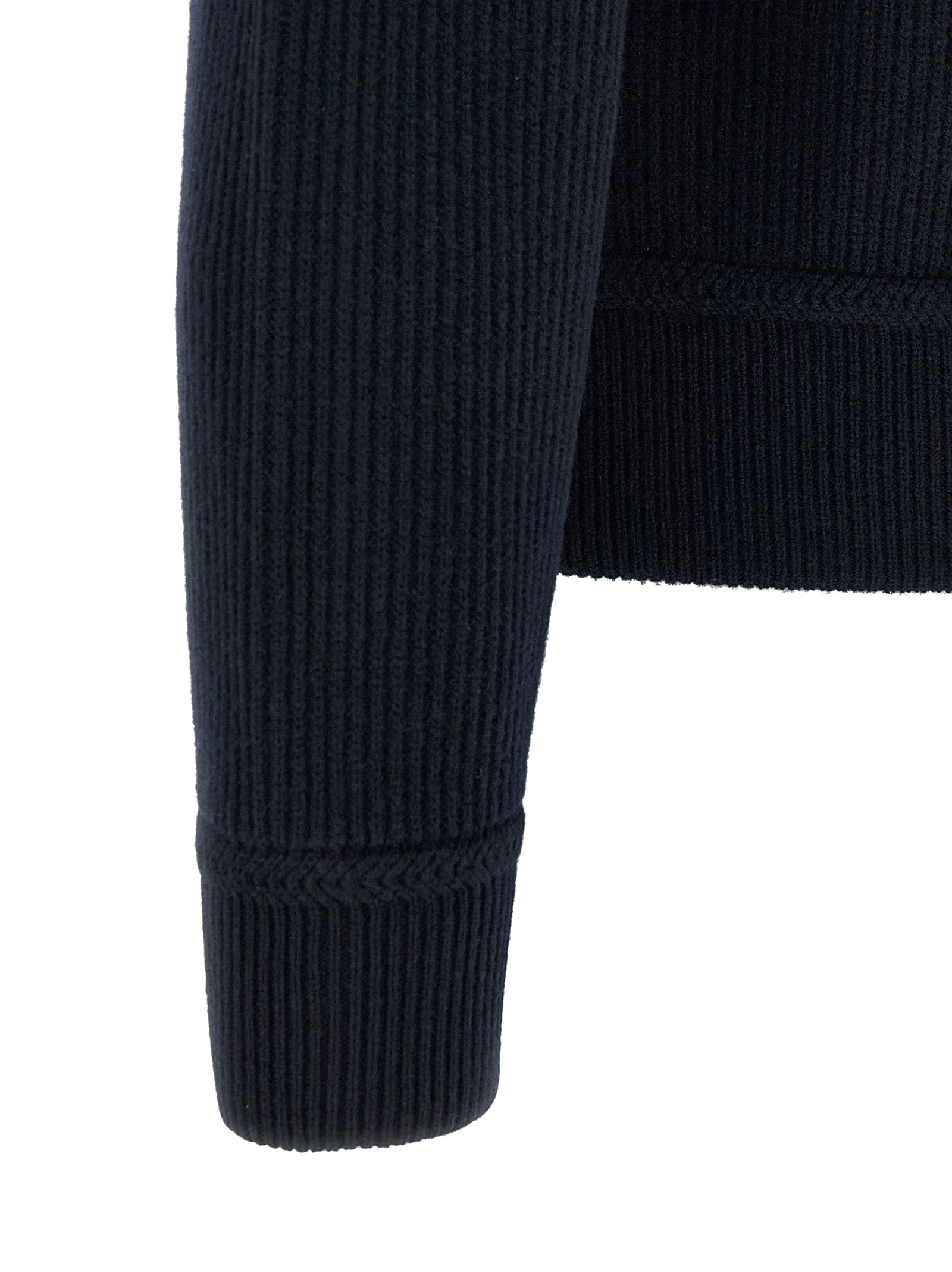 Tom Ford Blue Virgin Wool Full-Length Jacket Tom Ford
