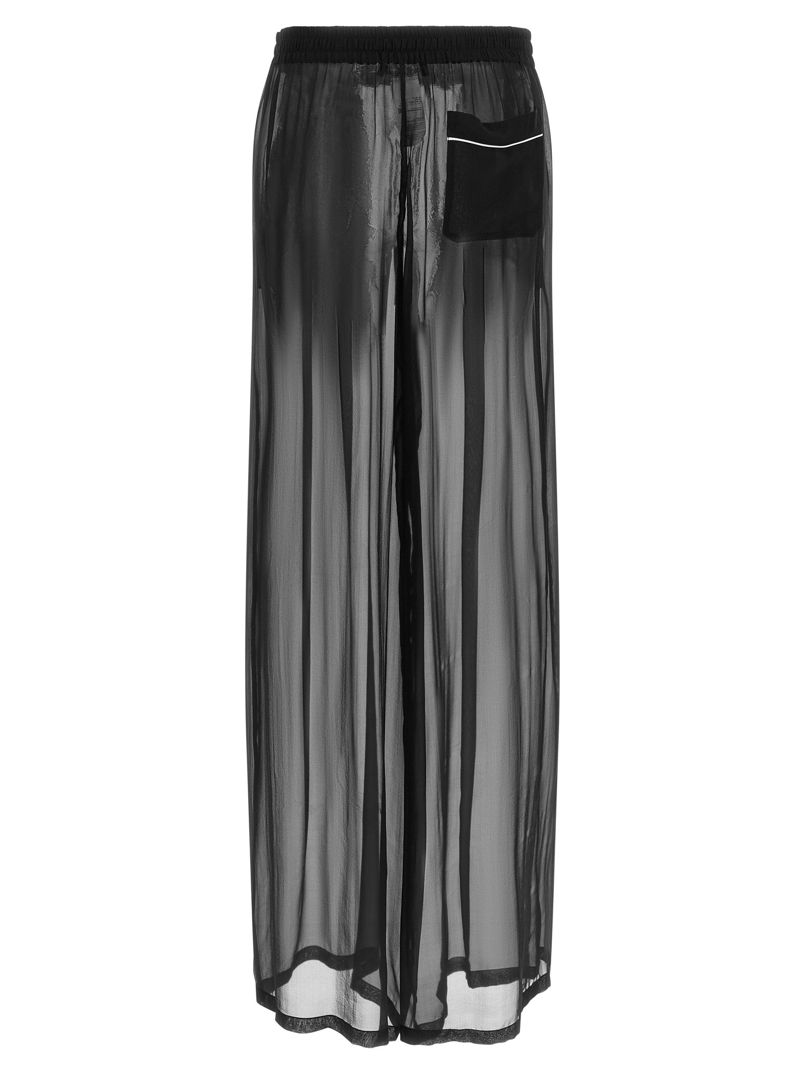 Dolce & Gabbana Black Silk Casual Pants Dolce & Gabbana