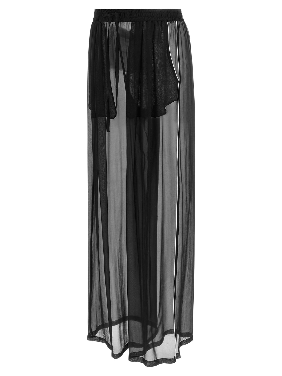 Dolce & Gabbana Black Silk Casual Pants Dolce & Gabbana