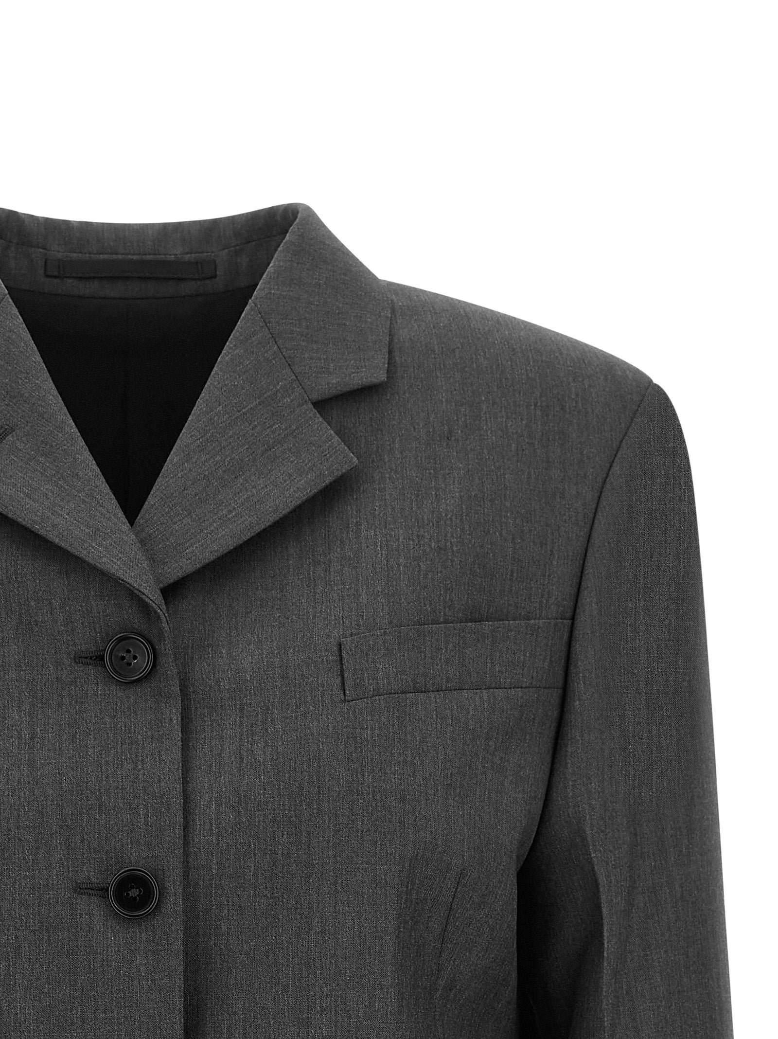 Jil Sander Gray Wool Blazer Jil Sander
