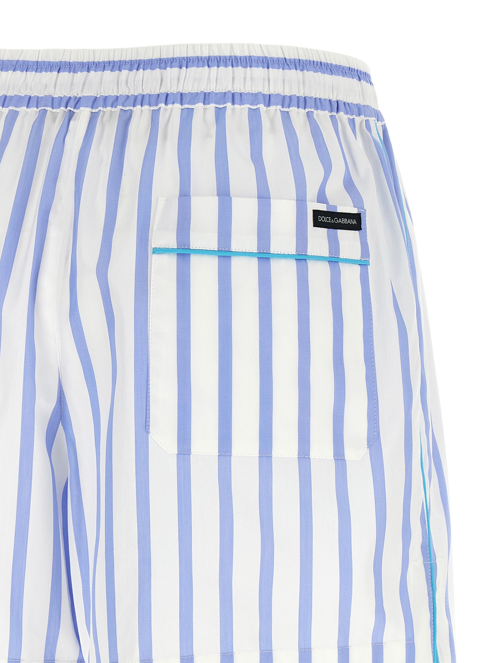 Dolce & Gabbana Blue Cotton Bermuda Shorts Dolce & Gabbana