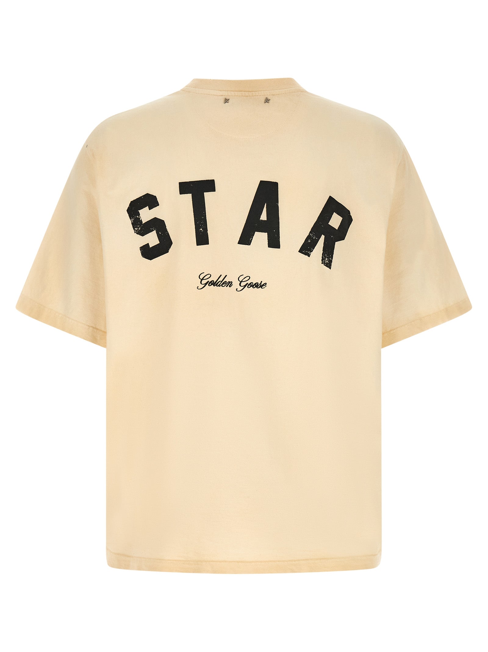Golden Goose Beige Cotton T-Shirt Golden Goose