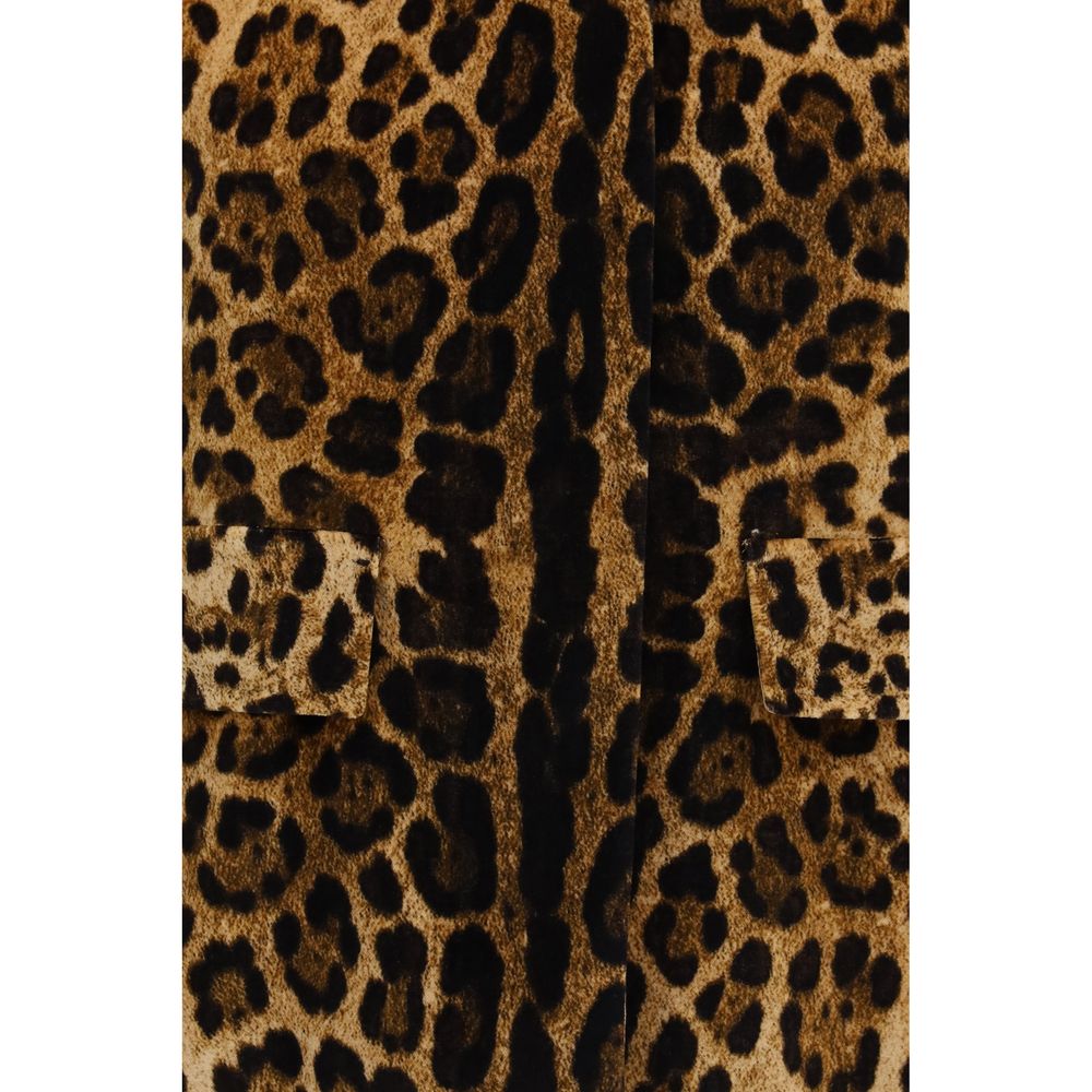 Max Mara Brown Cotton Full-Length Jacket Max Mara