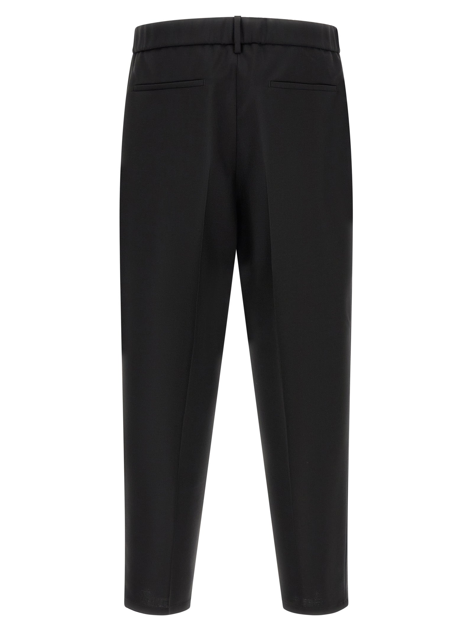 Jil Sander Black Virgin Wool Cropped Pants Jil Sander