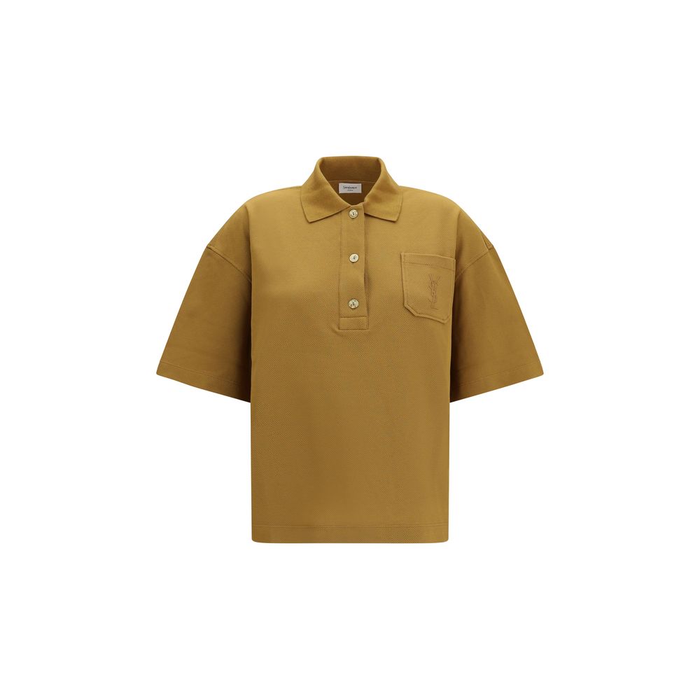 Saint Laurent Bicolor Cotton Polo Shirt Saint Laurent