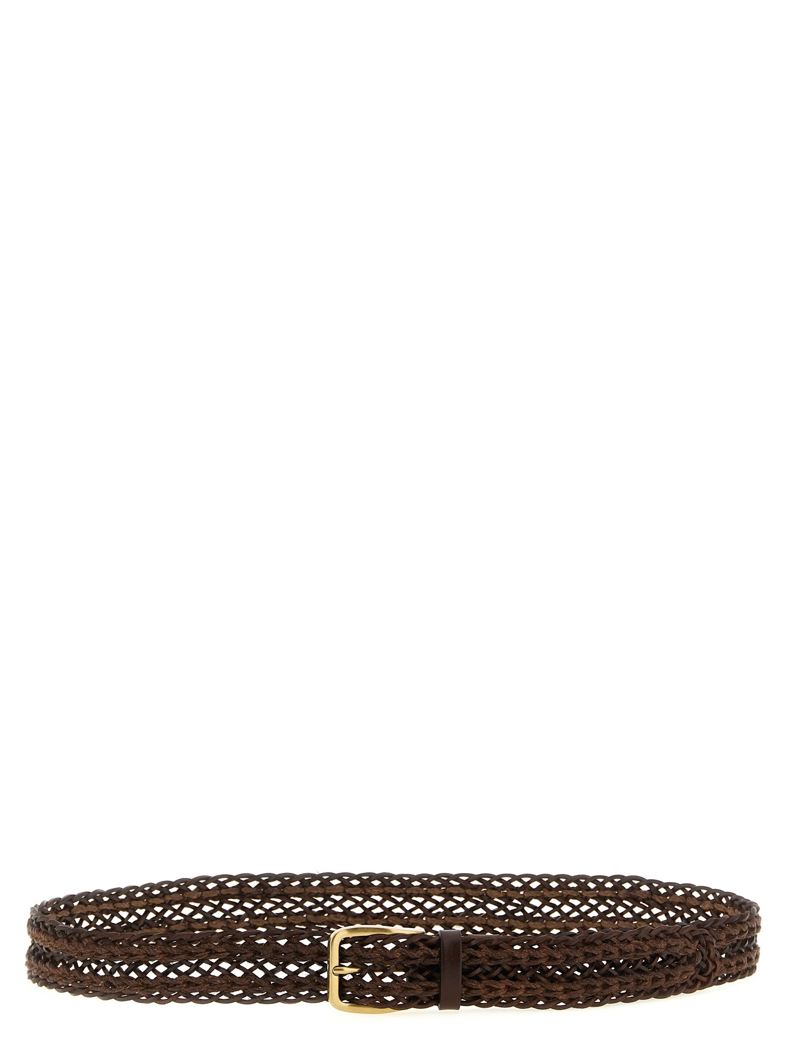 Brunello Cucinelli Brown Calfskin Belt Brunello Cucinelli