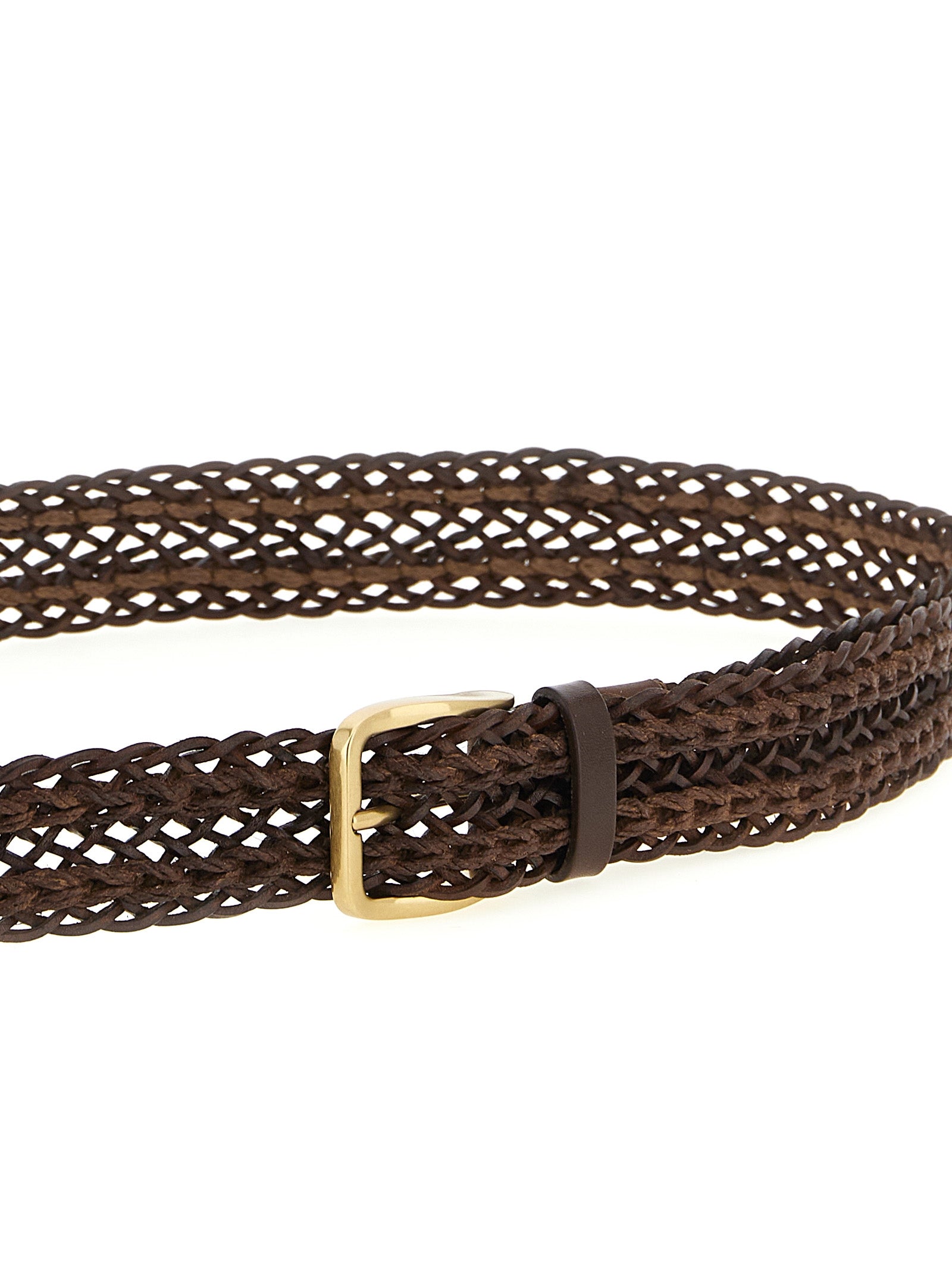 Brunello Cucinelli Brown Calfskin Belt Brunello Cucinelli