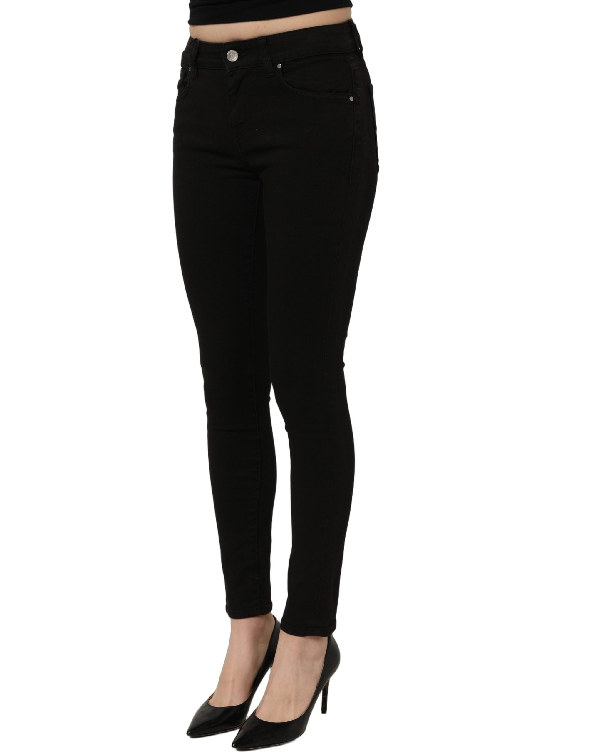 Dolce & Gabbana Black Cotton Stretch Skinny Denim Jeans Dolce & Gabbana