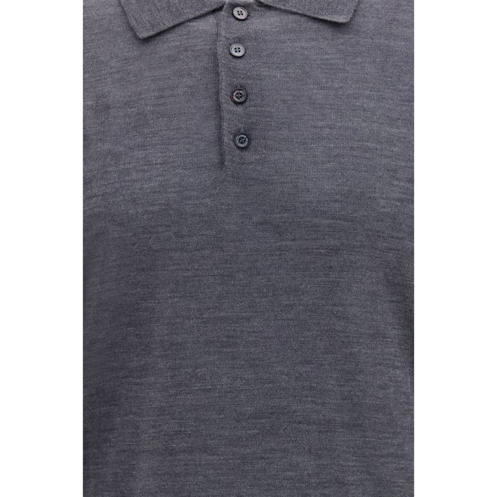 Golden Goose Gray Wool Oves Aries Dress Shirt Golden Goose