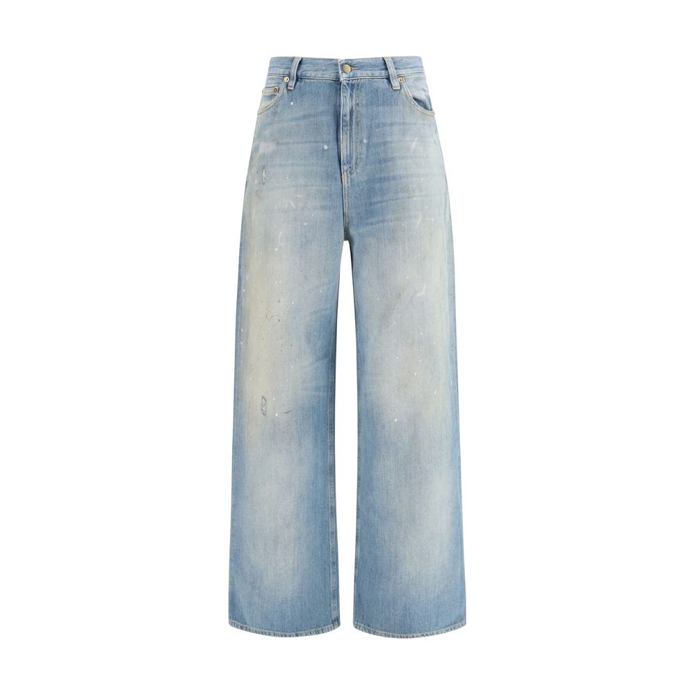 Golden Goose Blue Cotton Boyfriend Jeans Golden Goose