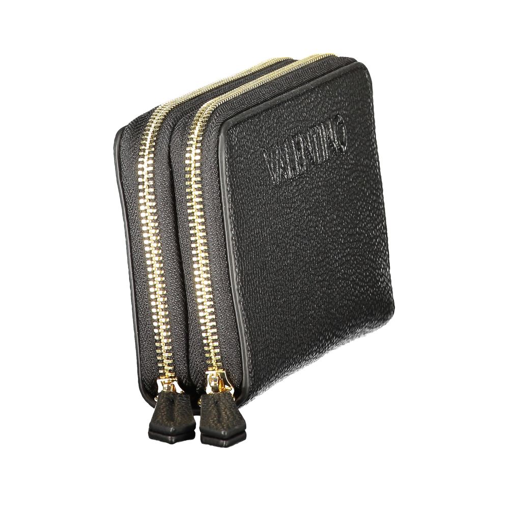 Mario Valentino Black Polyurethane Women's Wallet Mario Valentino
