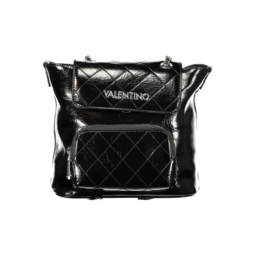 Mario Valentino Black Polyurethane Women's Backpack Mario Valentino